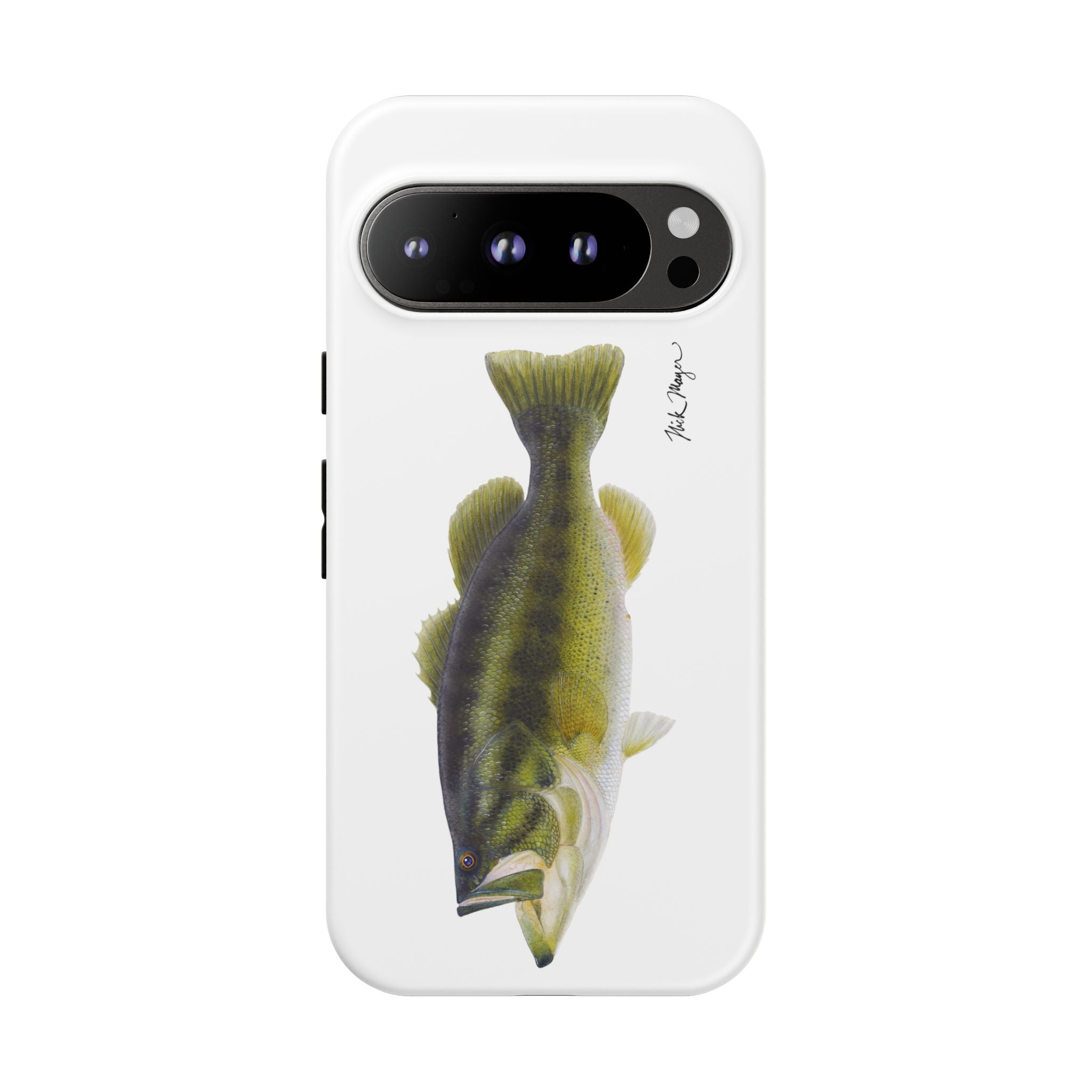 Largemouth Bass White Phone Case (Samsung) Printify