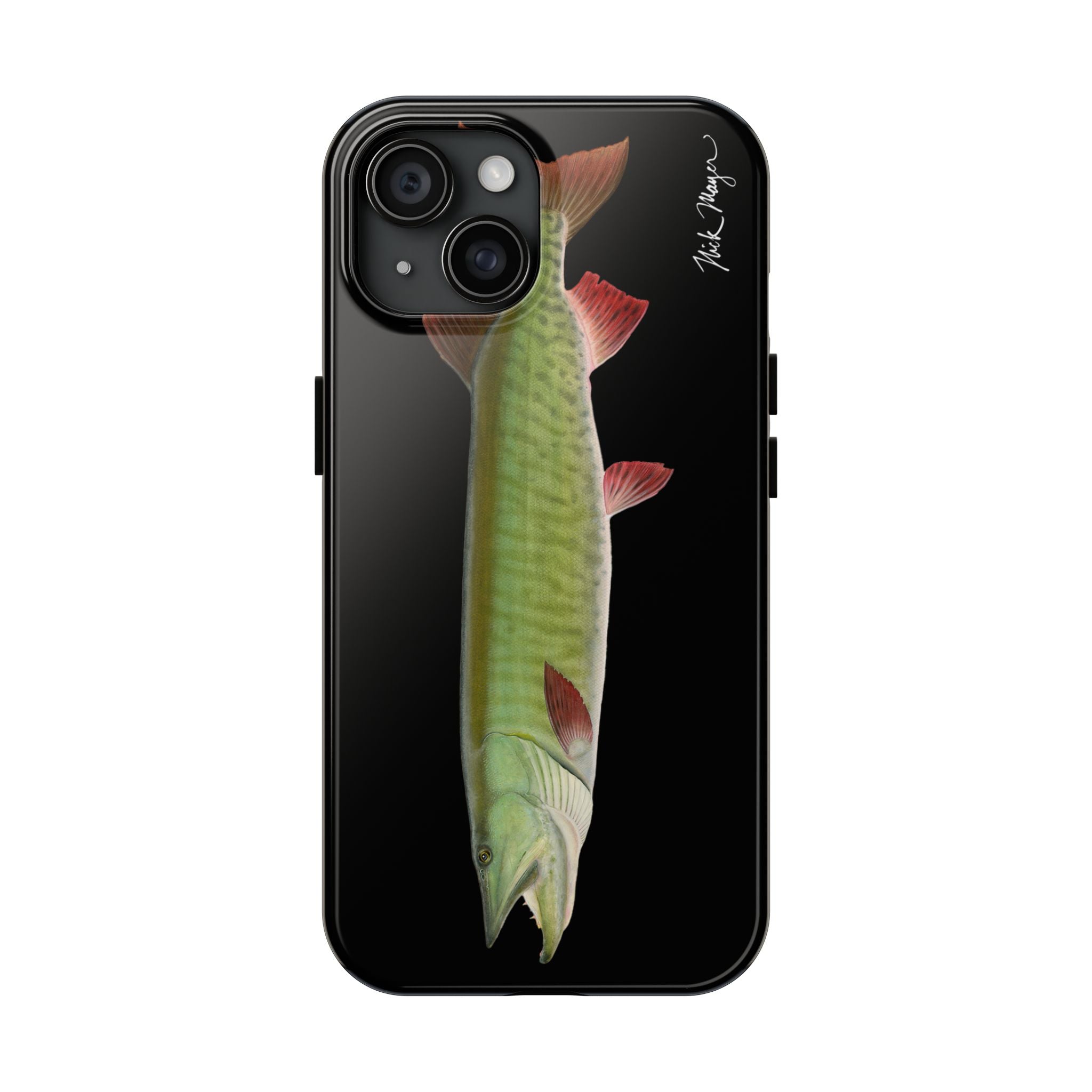 Trophy Muskie Black Phone Case (iPhone)