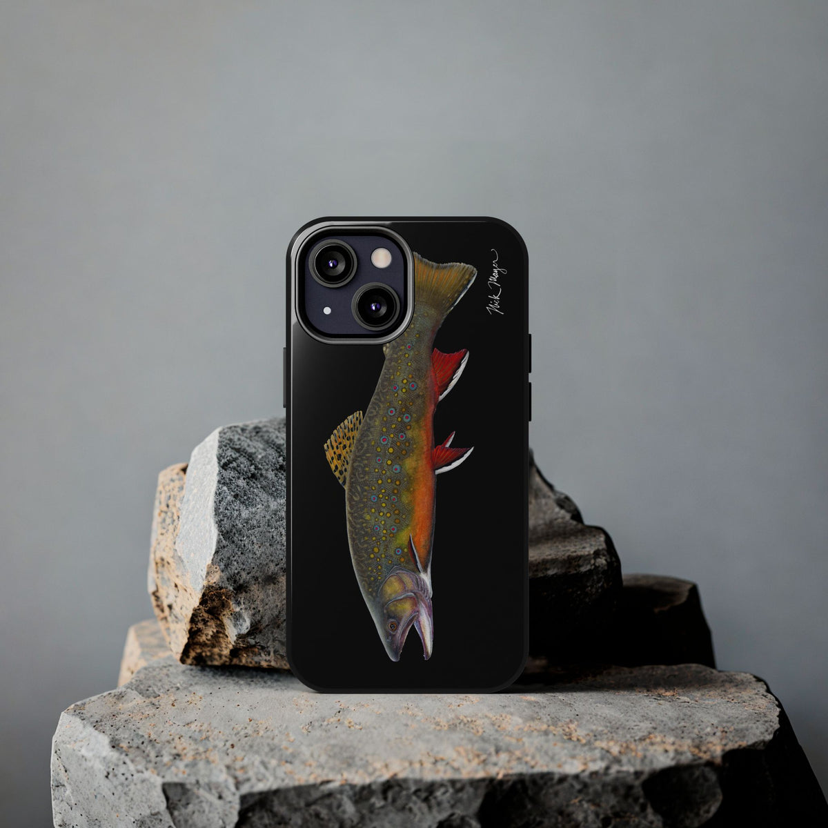 Brook Trout Black Phone Case (iPhone) Printify