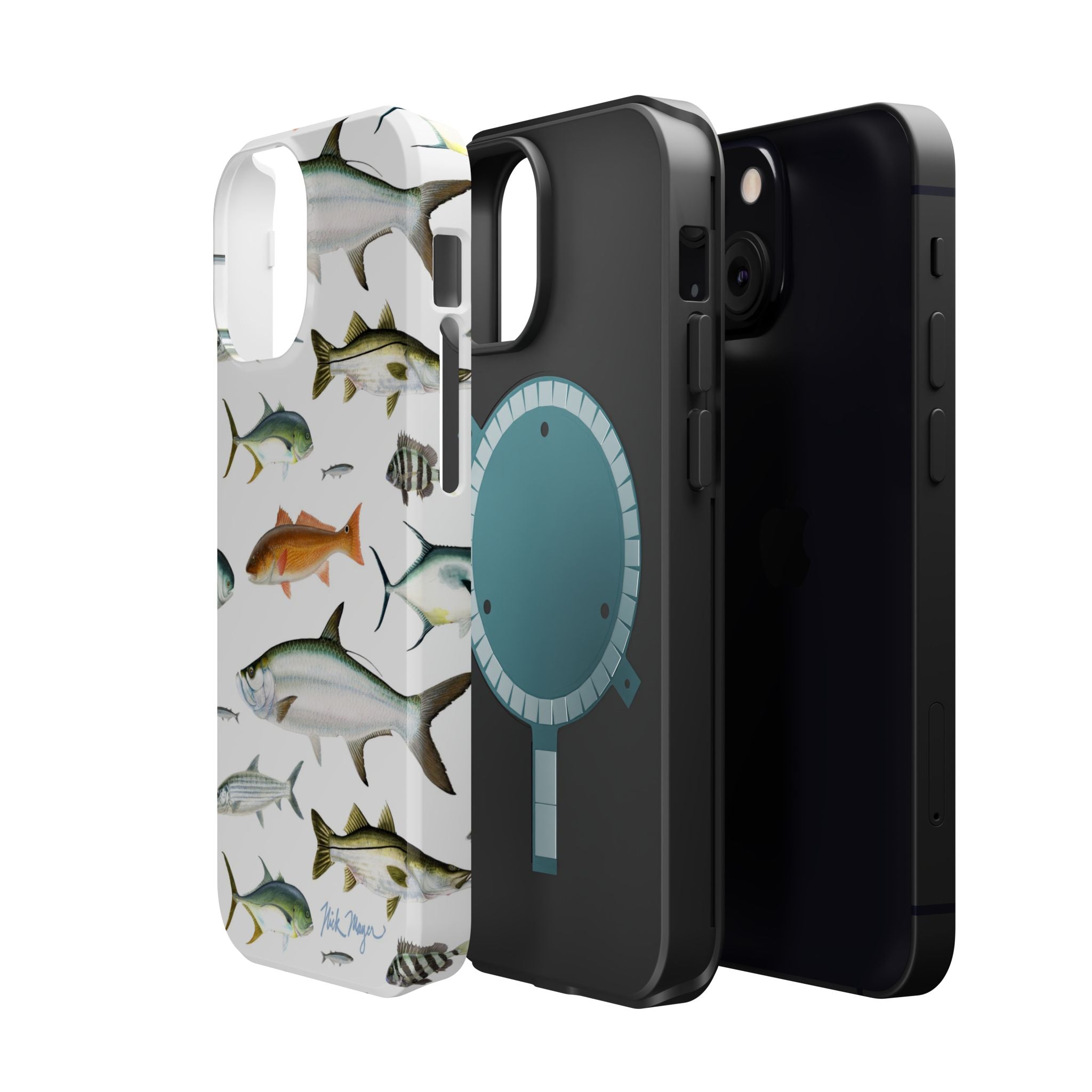 Southern Fish White MagSafe iPhone Case