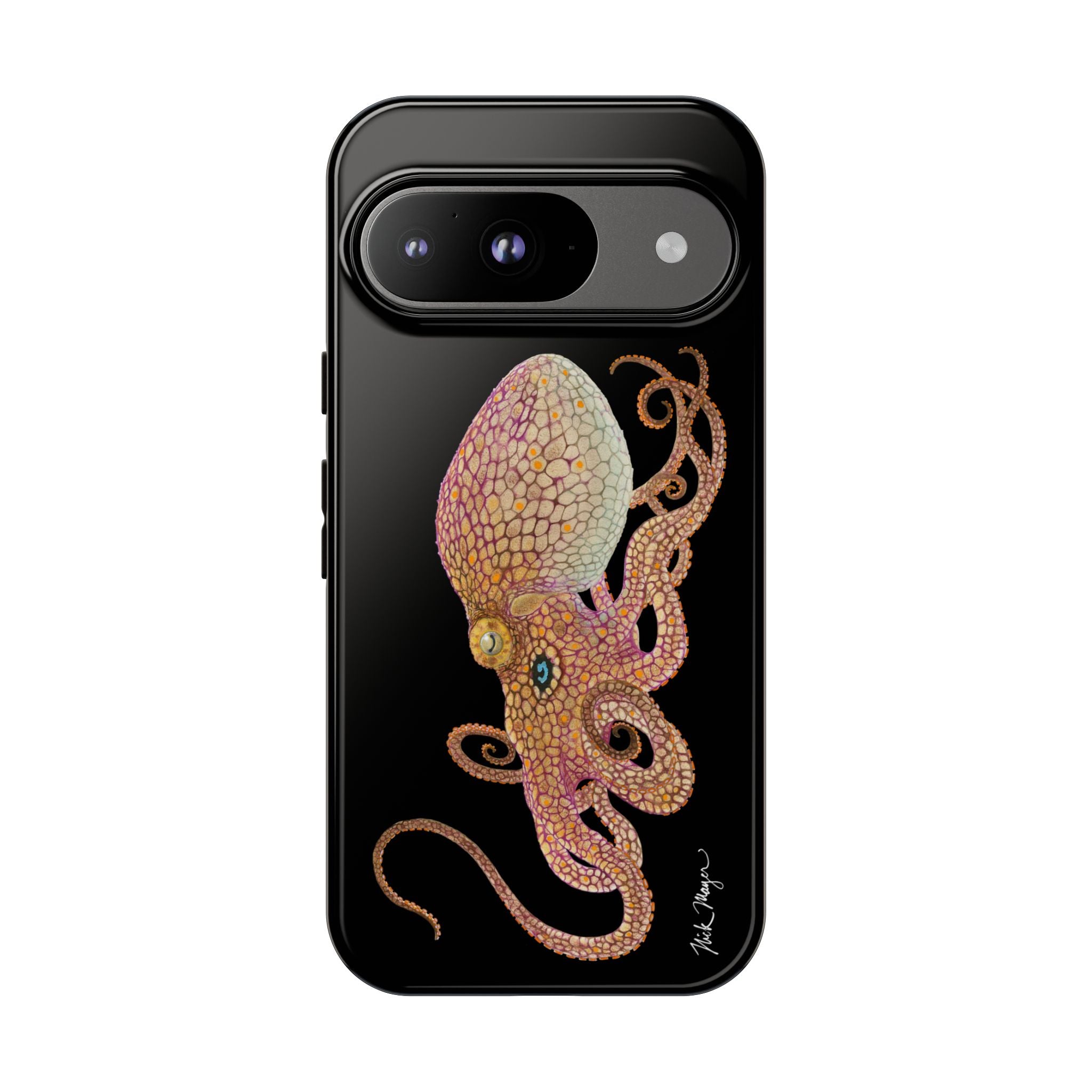 Two Spot Octopus Black Phone Case (Samsung)