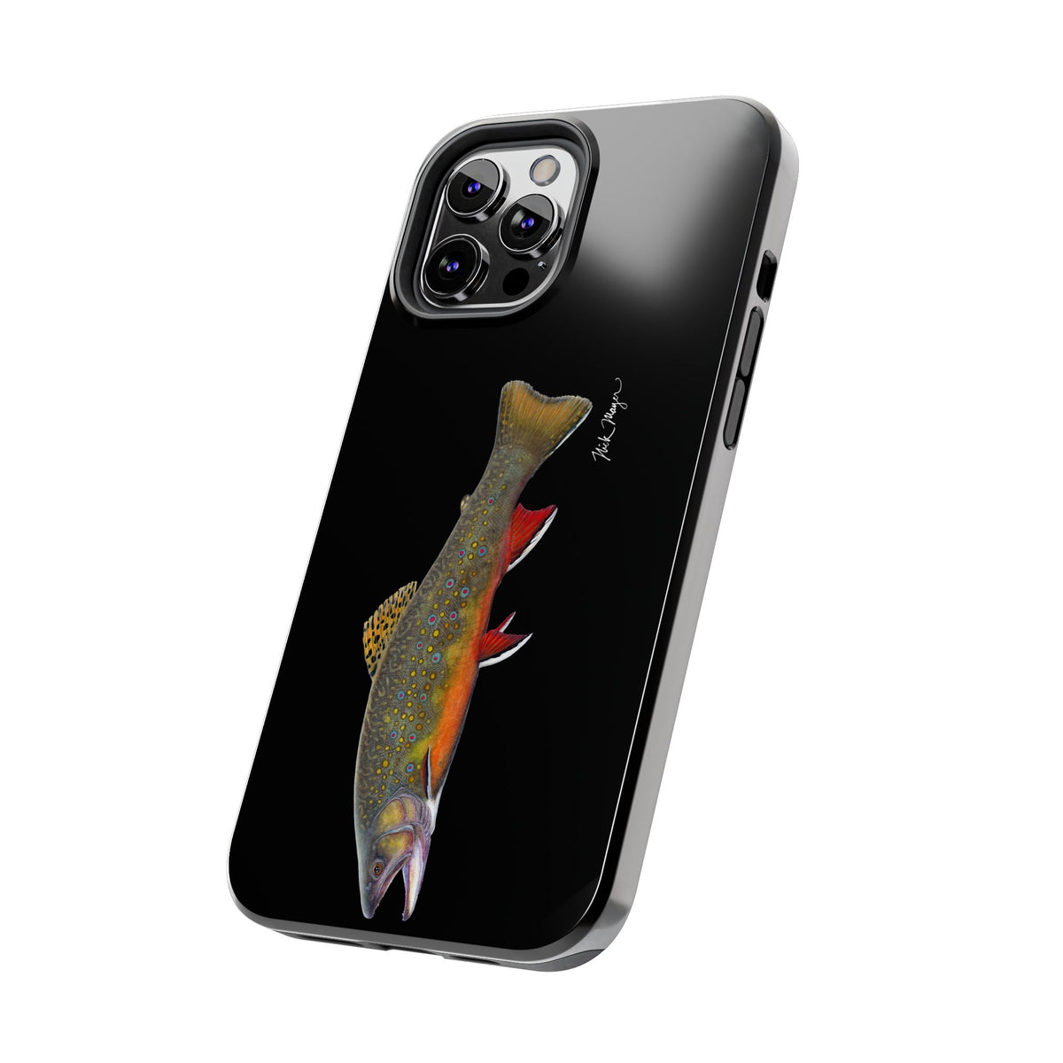 Brook Trout Black Phone Case (iPhone) Printify