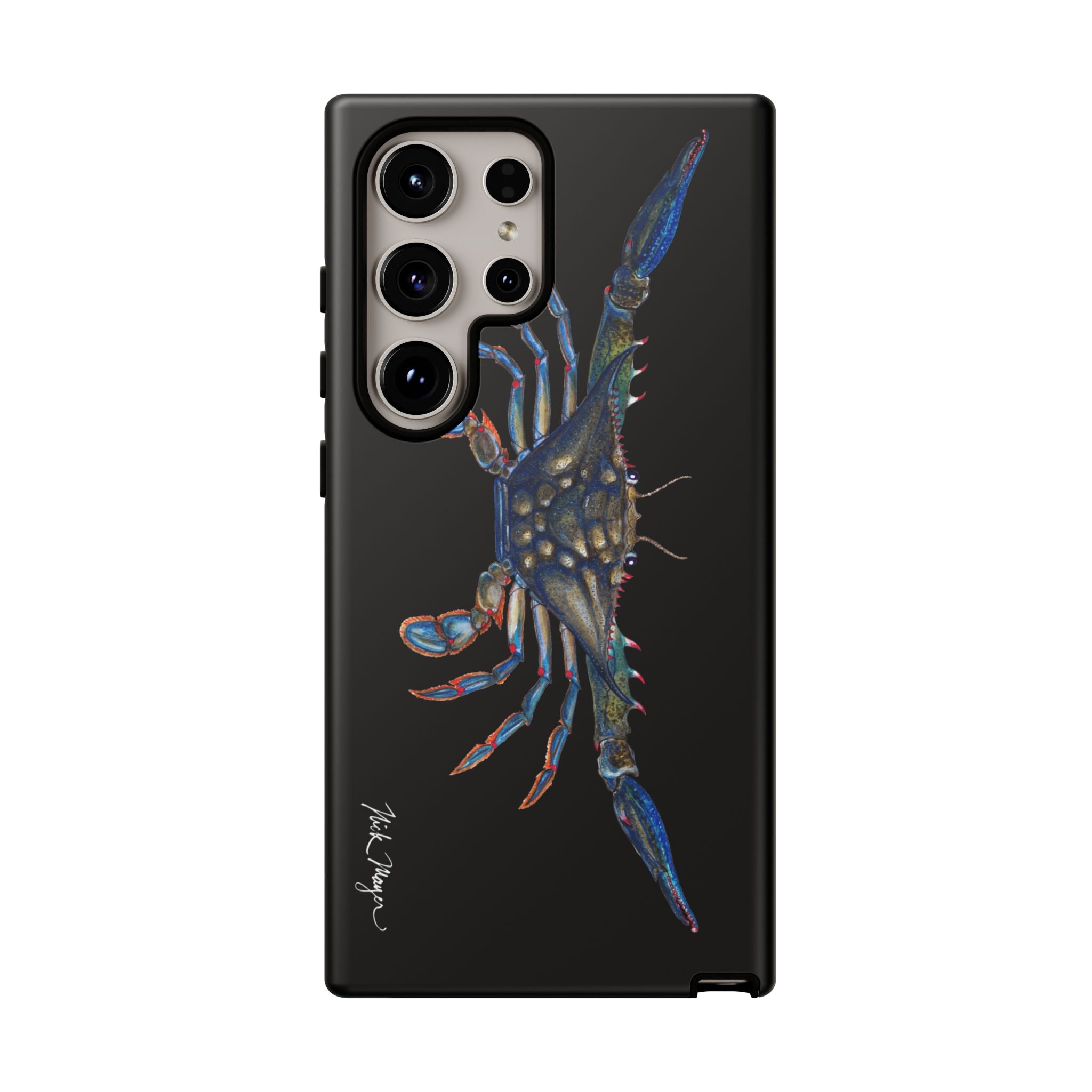 Blue Crab Black Phone Case (Samsung)