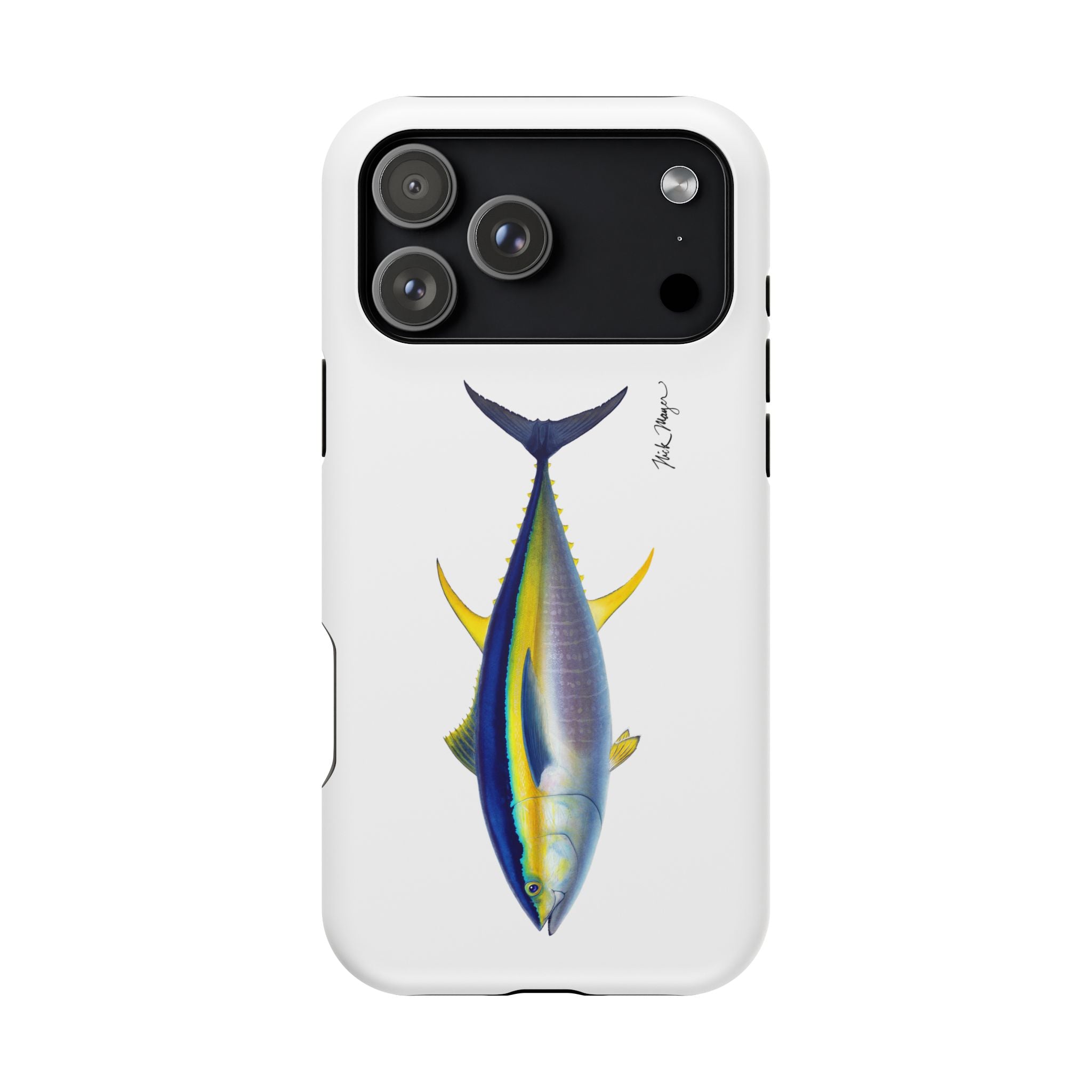 Yellowfin Tuna MagSafe White iPhone Case