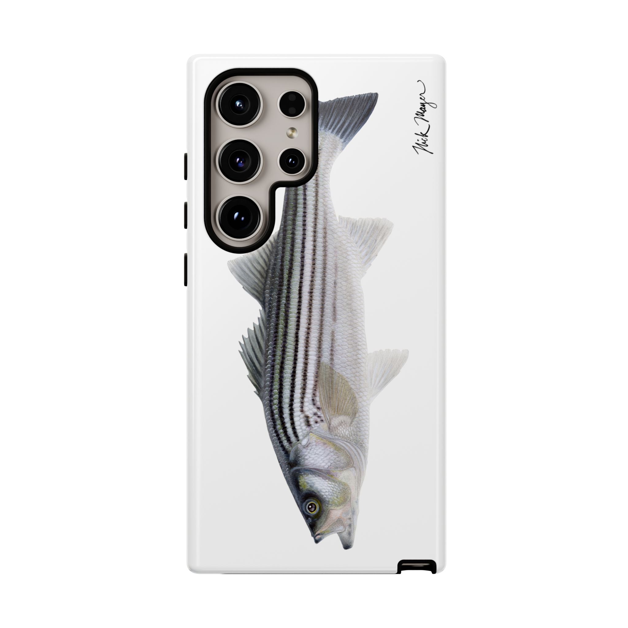 Schoolie Striper White Phone Case (Samsung) Printify
