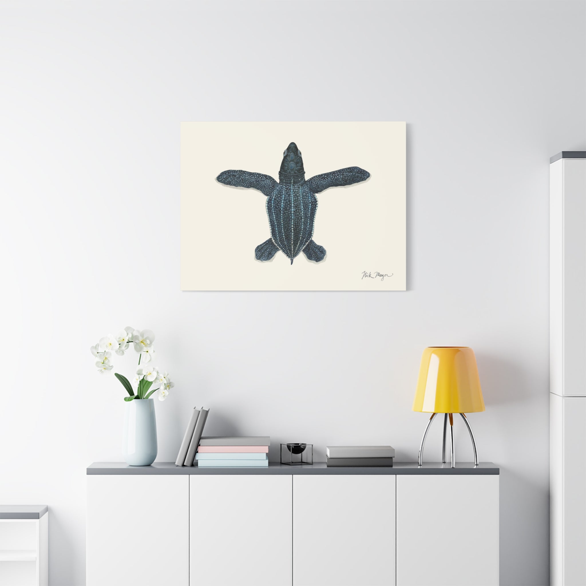 Hatchling Leatherback Sea Turtle Canvas Print
