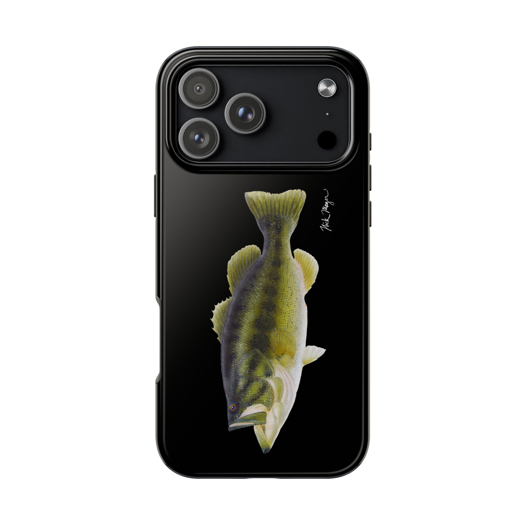 Largemouth Bass Black Phone Case (iPhone)
