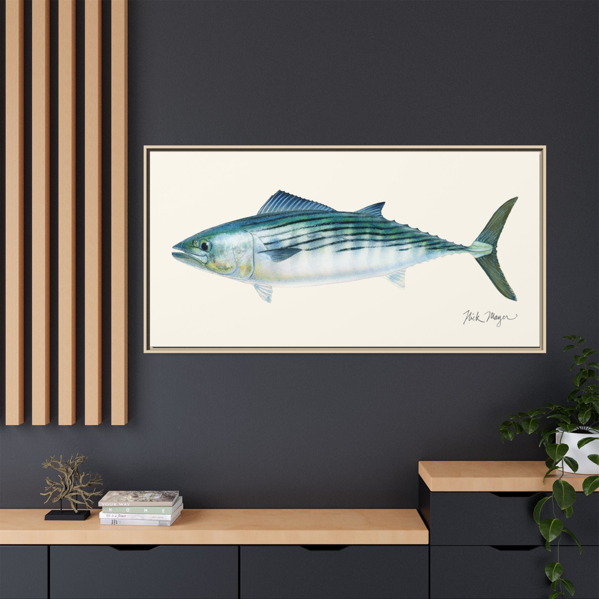Bonito Framed Canvas Print Printify