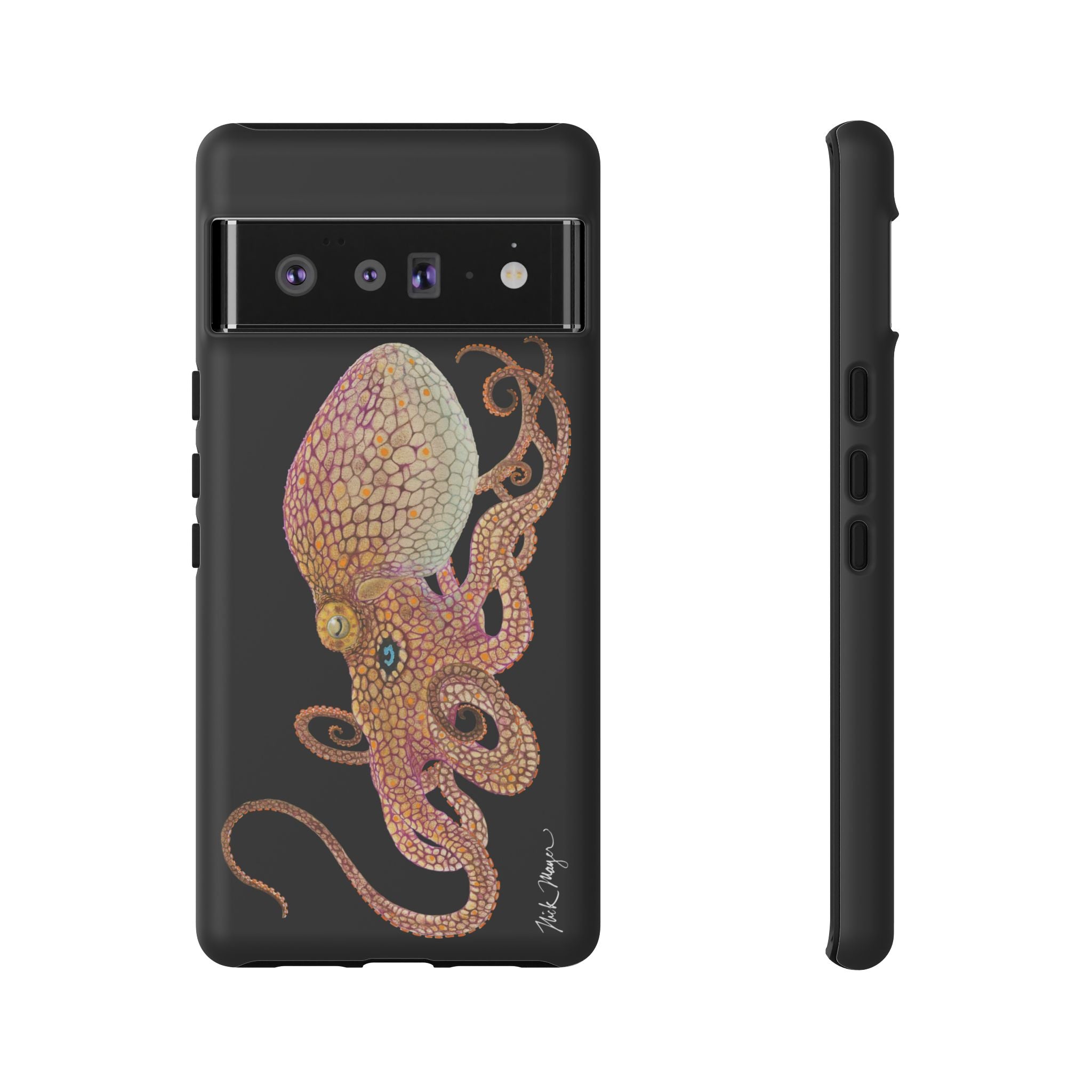 Two Spot Octopus Black Phone Case (Samsung)