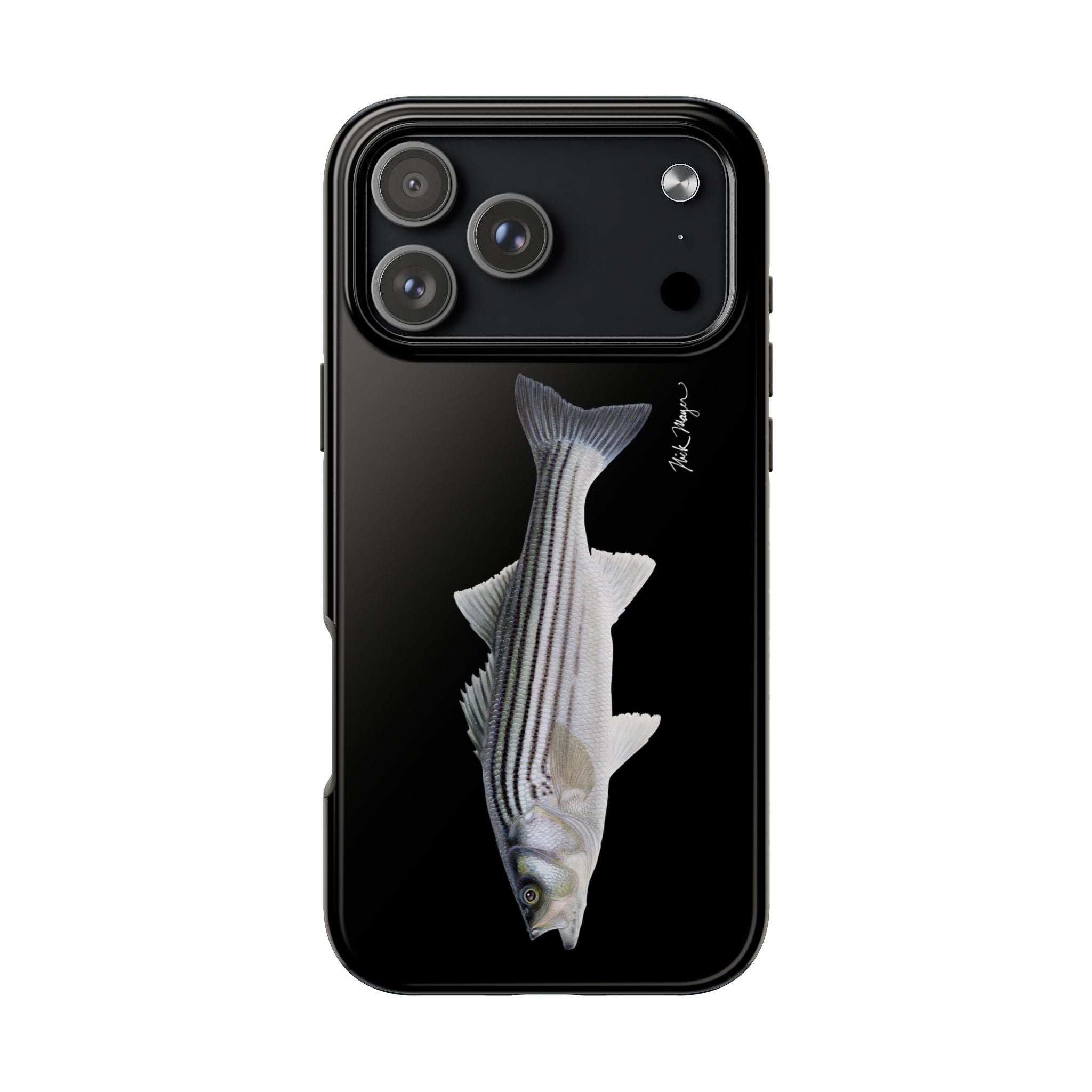 Schoolie Striper Black Phone Case (iPhone)