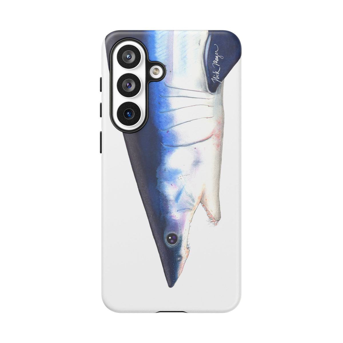 Mako Shark Face White Phone Case (Samsung) Printify