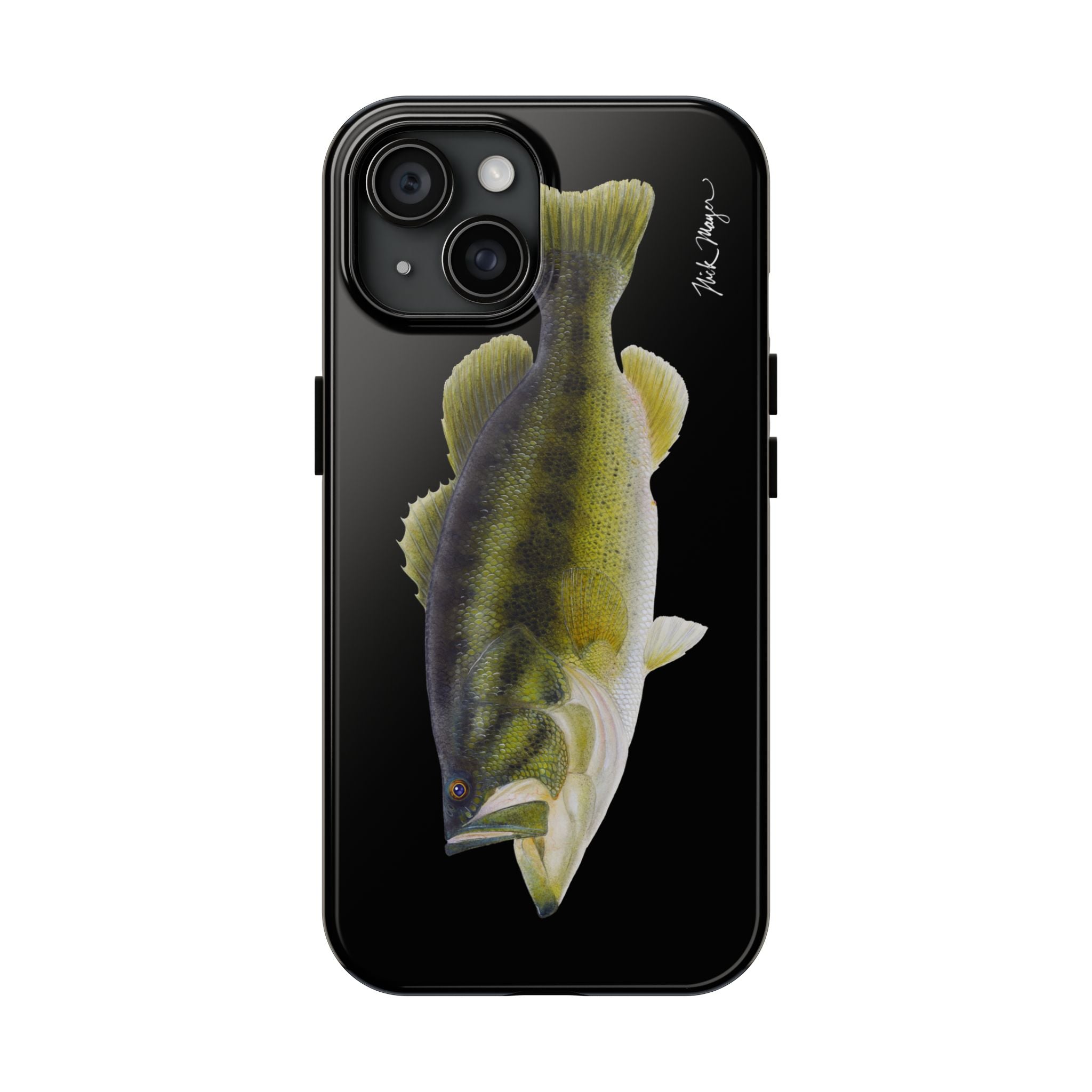 Largemouth Bass Black Phone Case (iPhone)