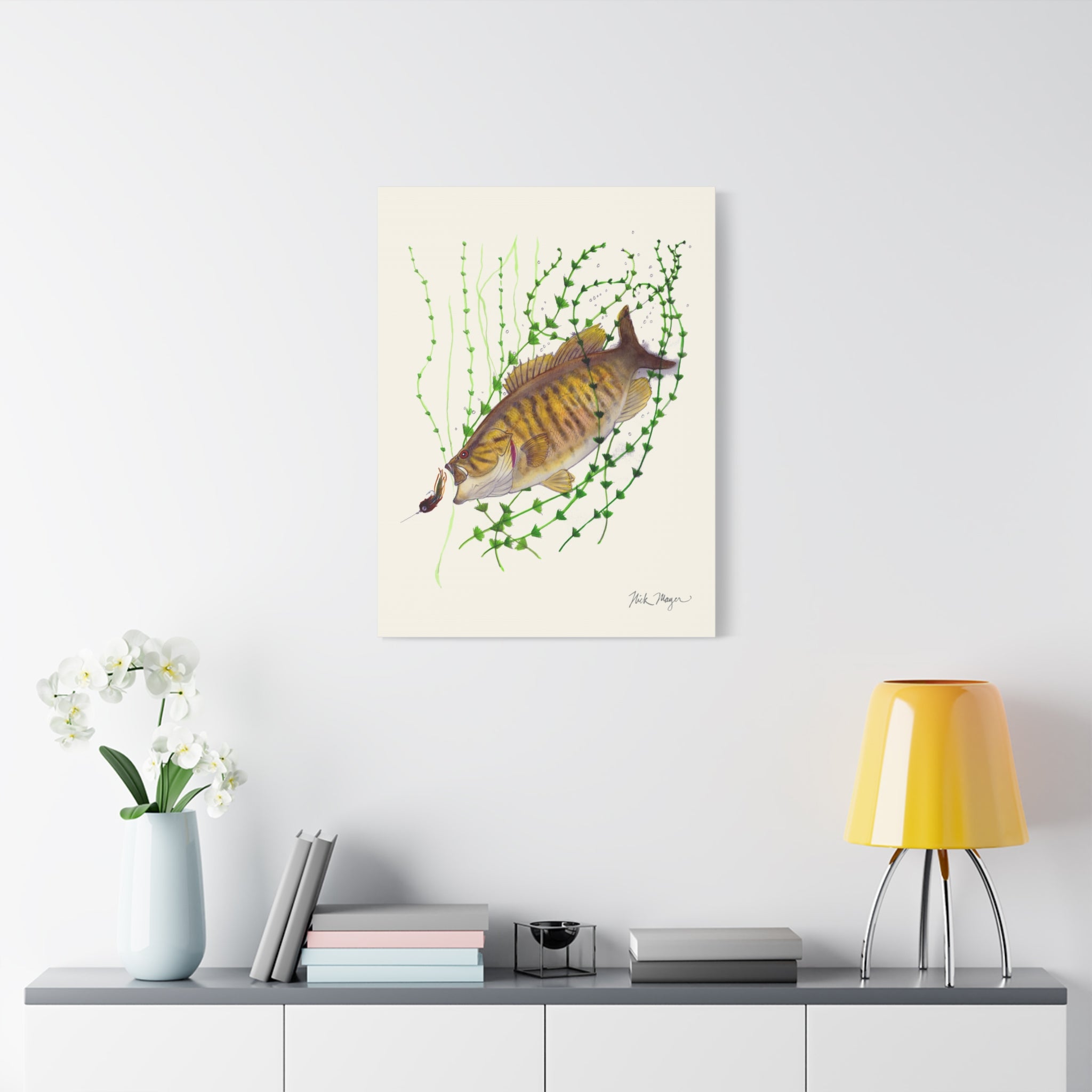 Bronzeback Smallmouth Bass Canvas Print