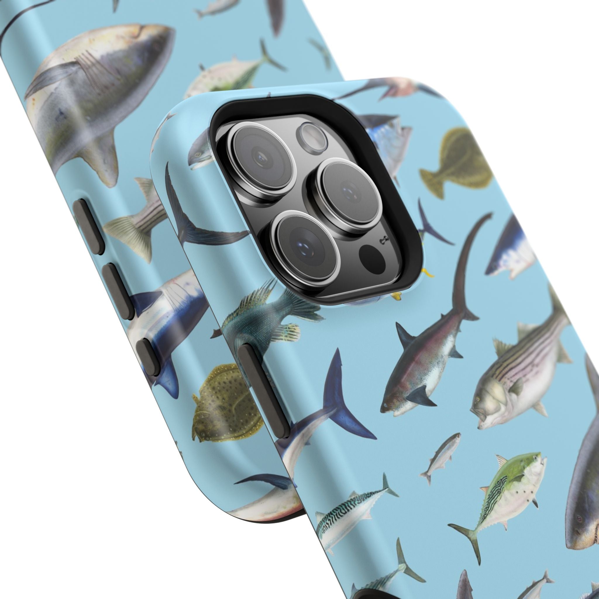 New England Fish Blue MagSafe iPhone Case