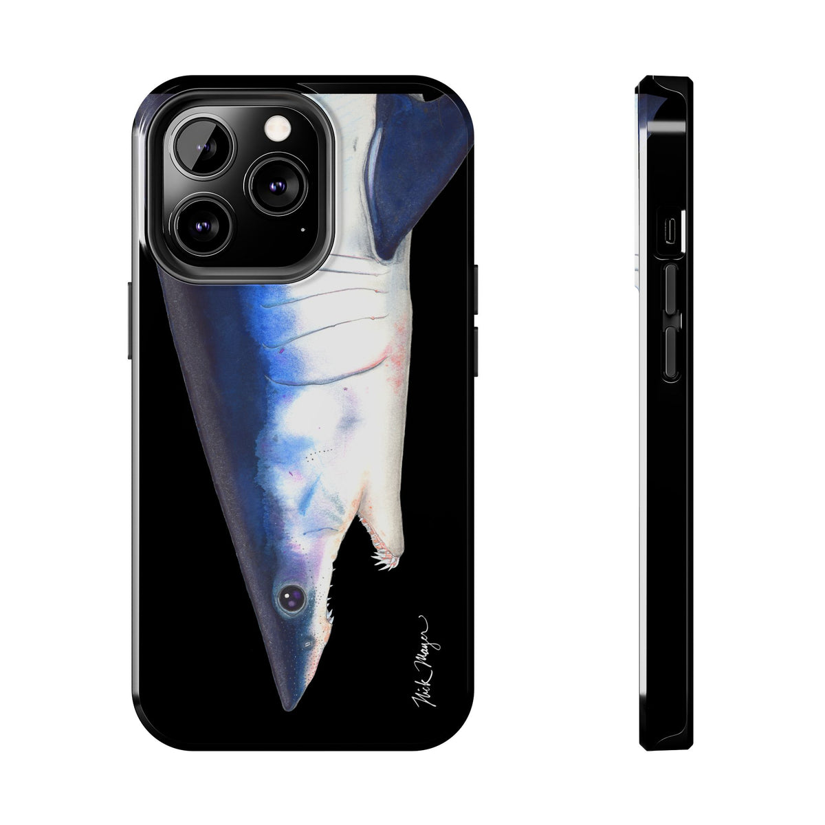 Mako Shark Face Black Case (iPhone) Printify