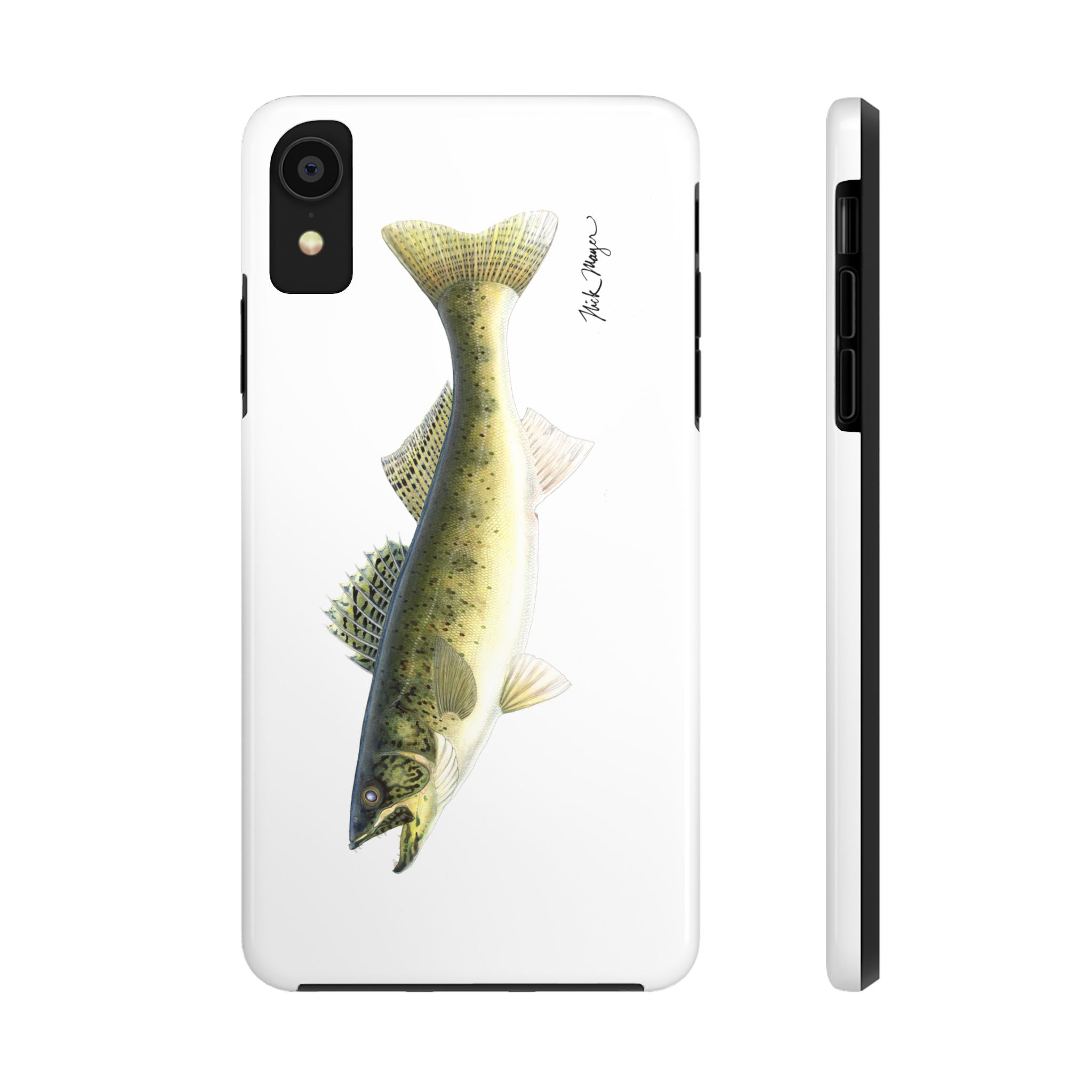 Walleye White Phone Case (iPhone)