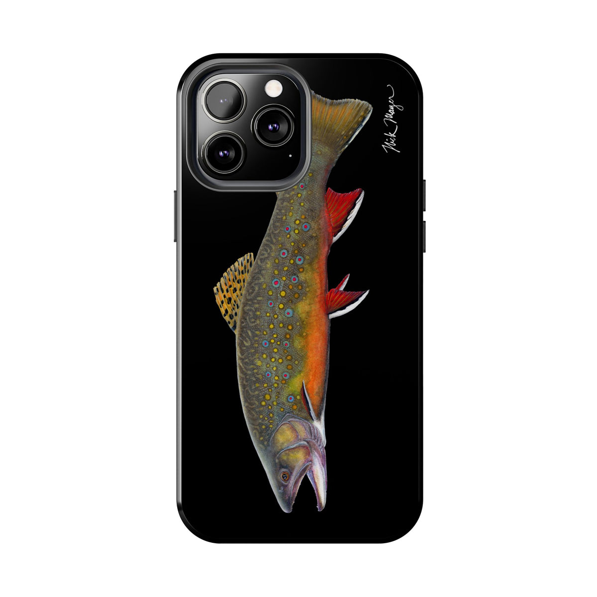 Brook Trout Black Phone Case (iPhone) Printify