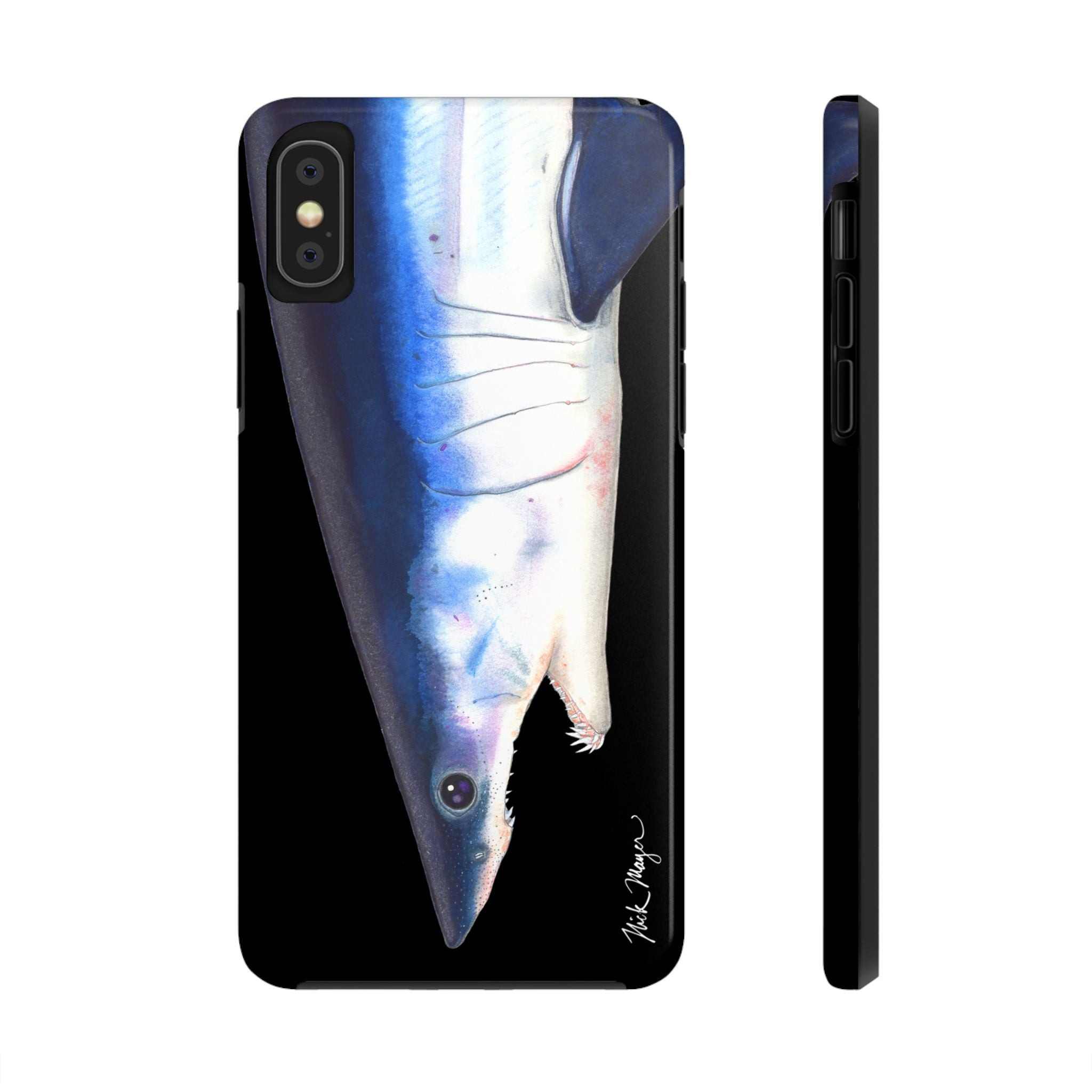 Mako Shark Face Black Case (iPhone)