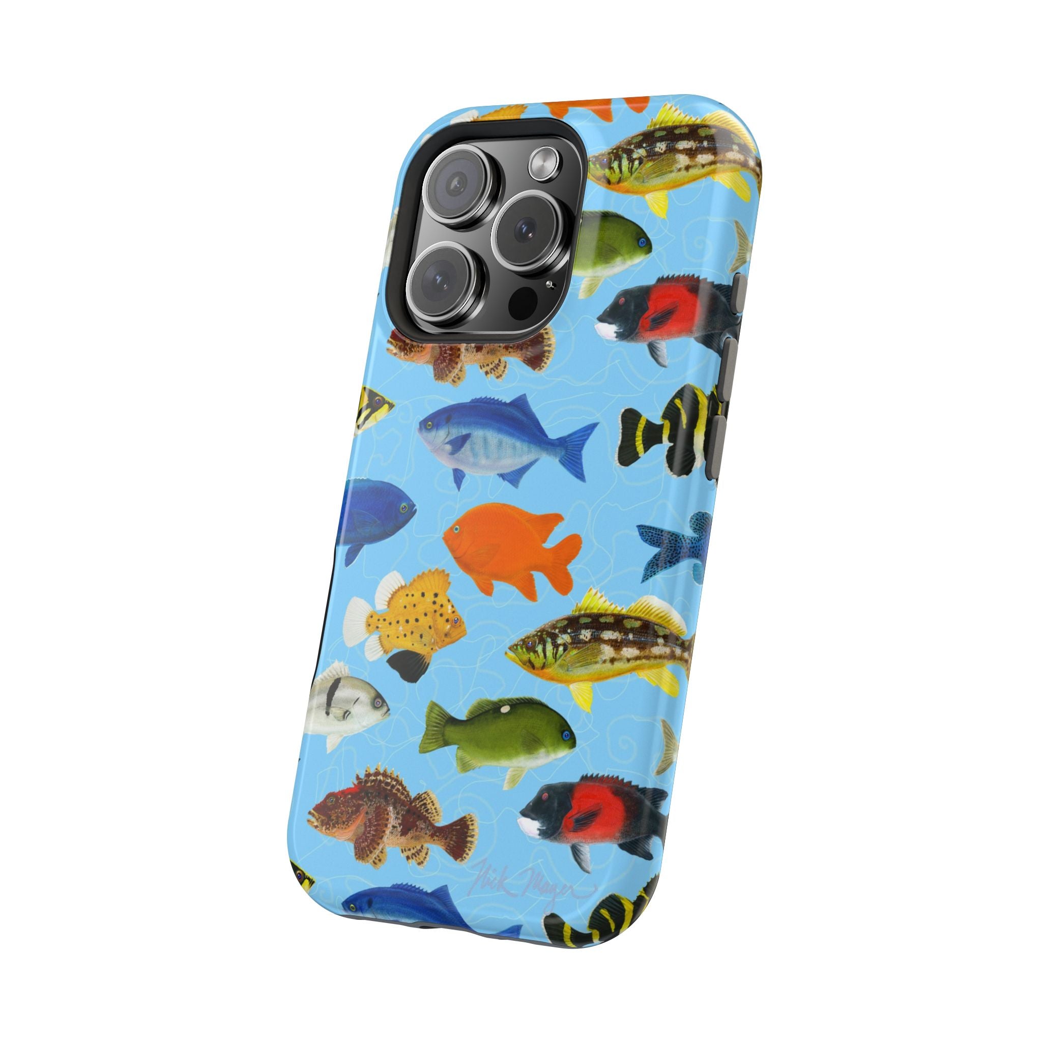California Fish Blue MagSafe iPhone Case