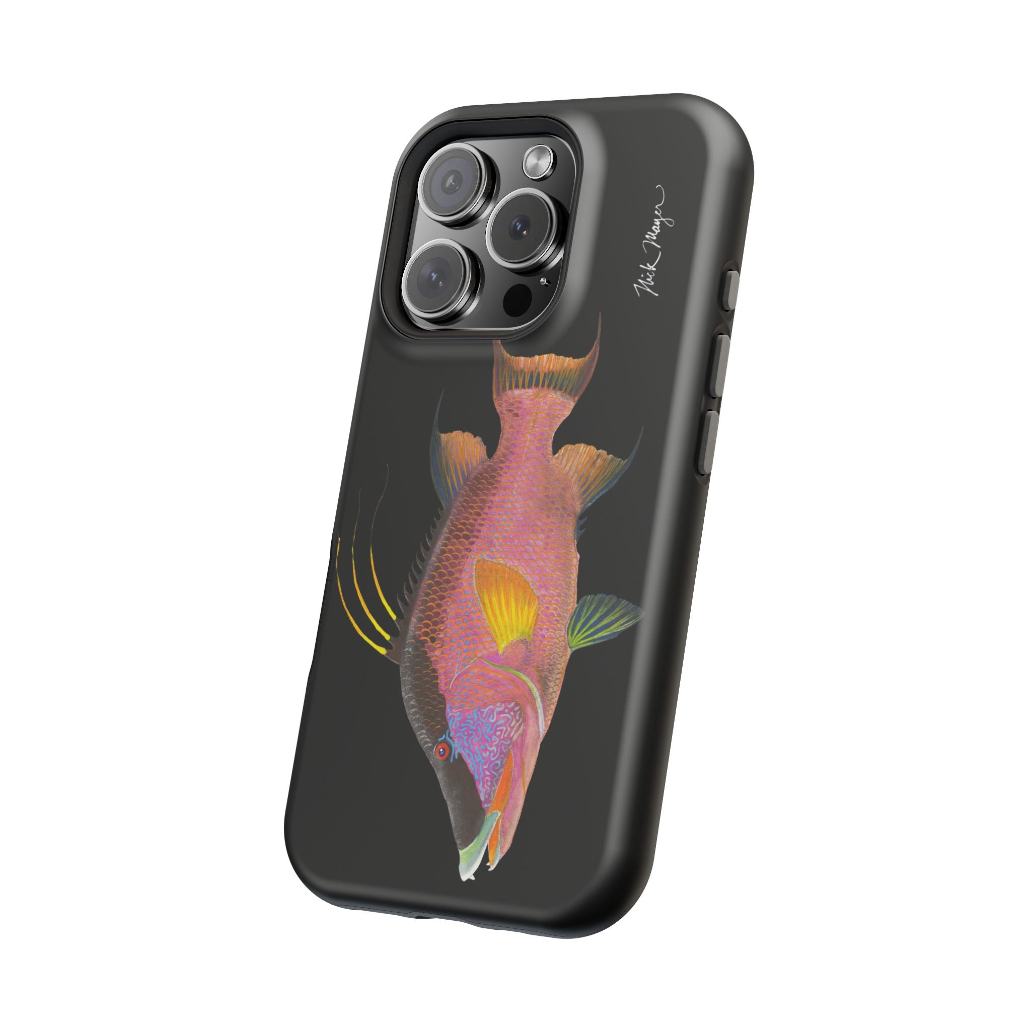 Hogfish MagSafe Black iPhone Case Printify