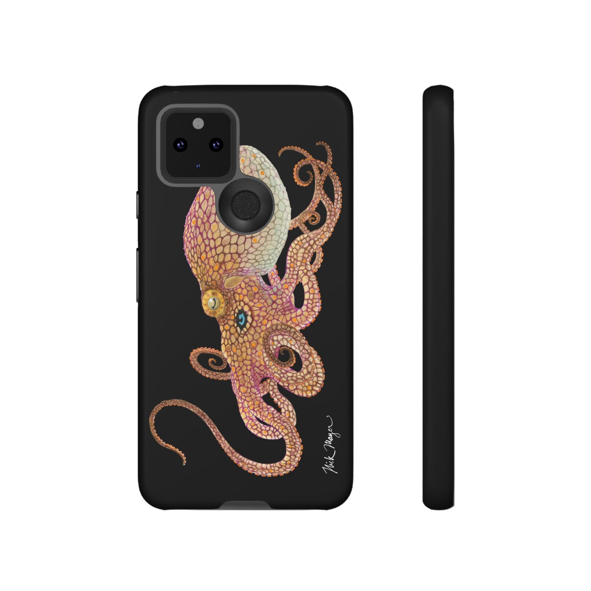 Two Spot Octopus Black Phone Case (Samsung)