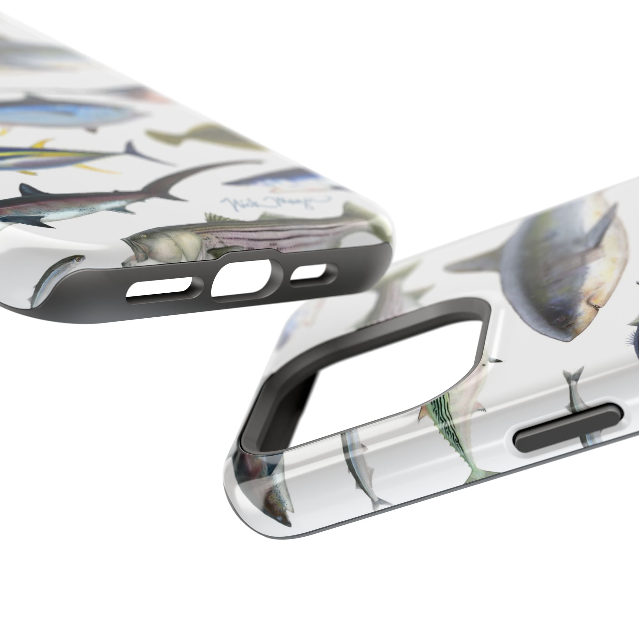 New England Fish White MagSafe iPhone Case