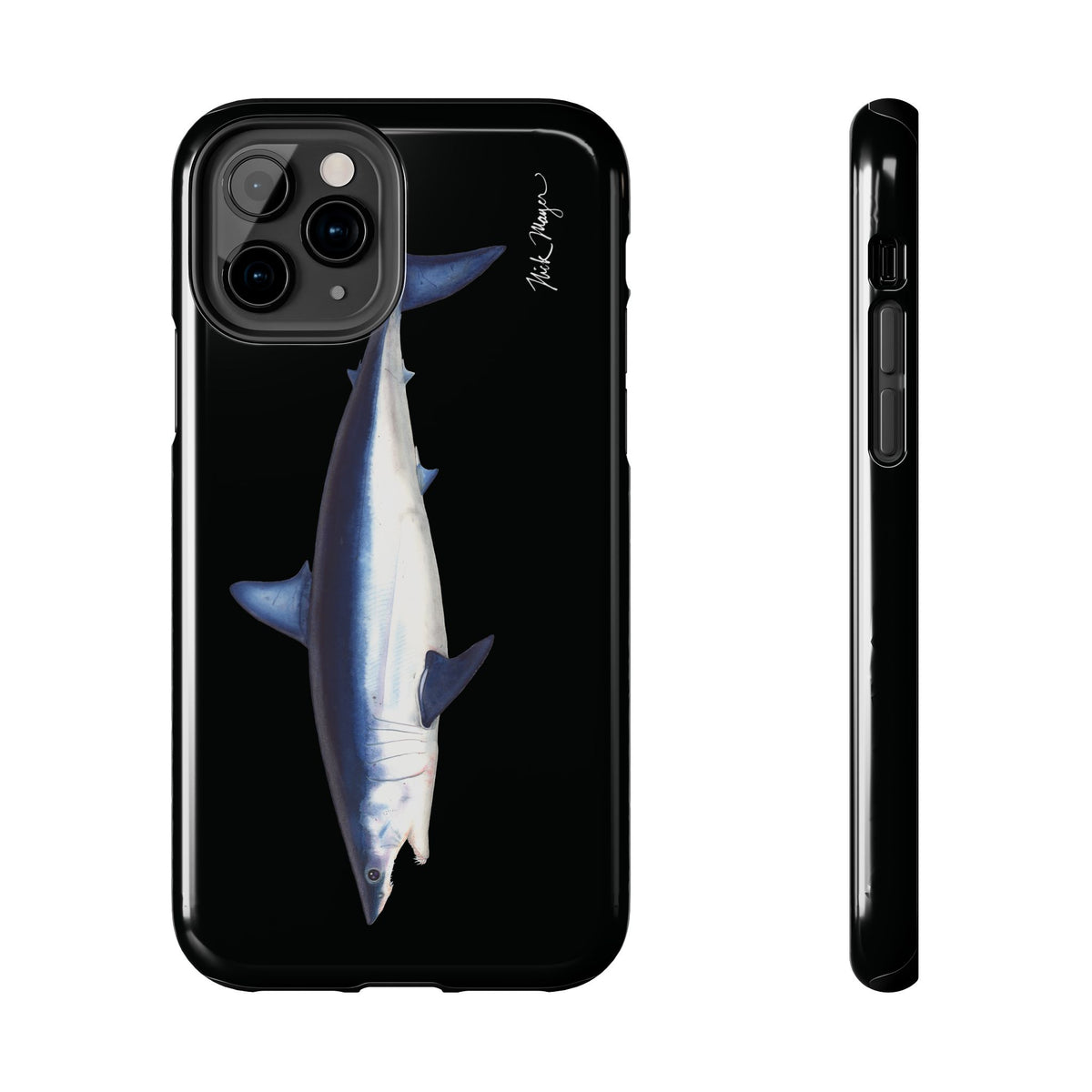Mako Shark Black iPhone Case Printify