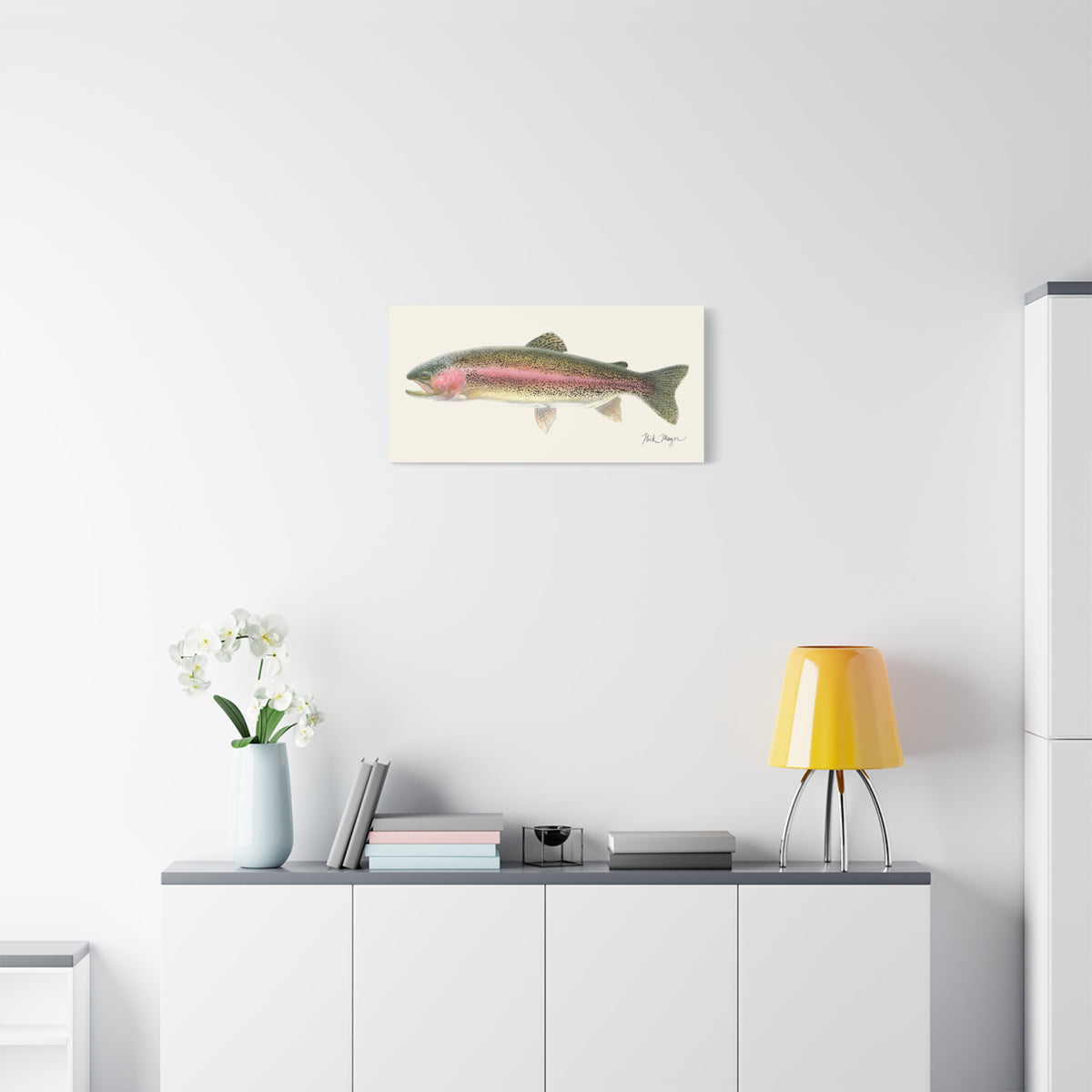 Rainbow Trout Canvas Print Printify