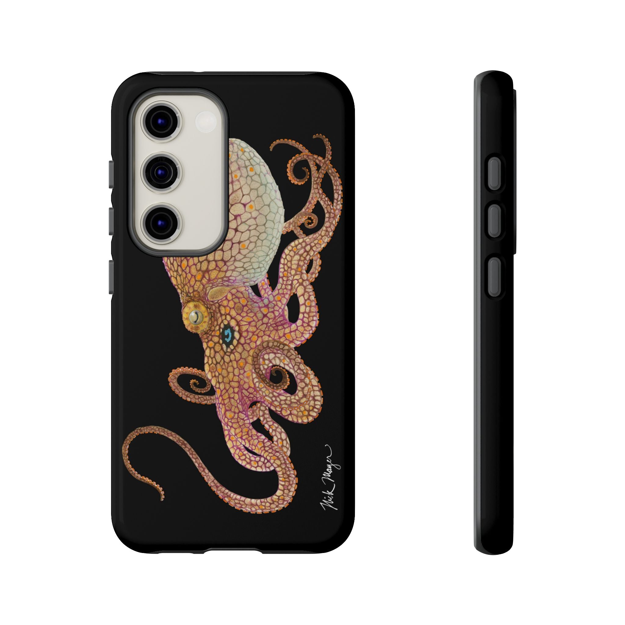 Two Spot Octopus Black Phone Case (Samsung)