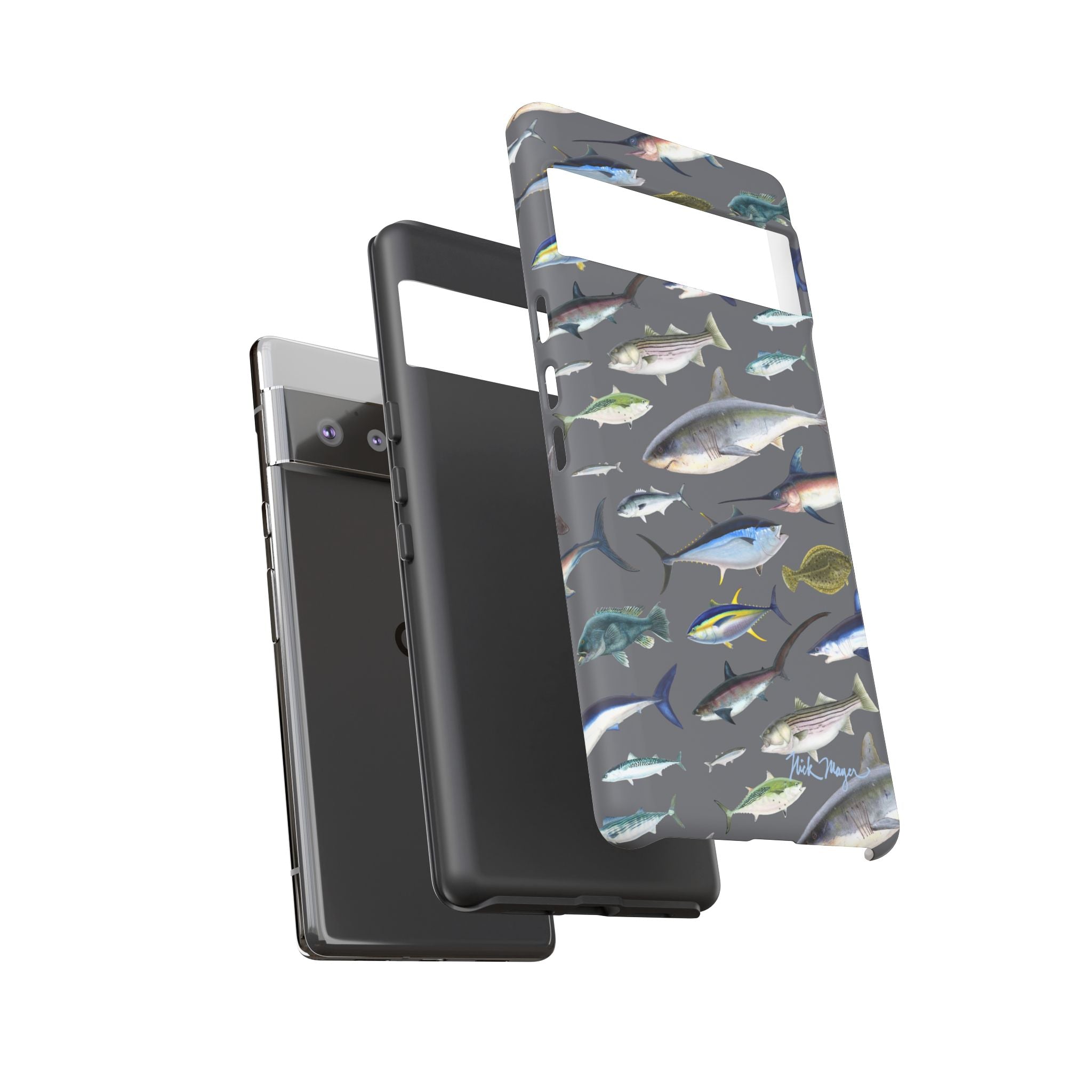 New England Offshore Fish Grey Phone Case, NEW!  (Samsung)