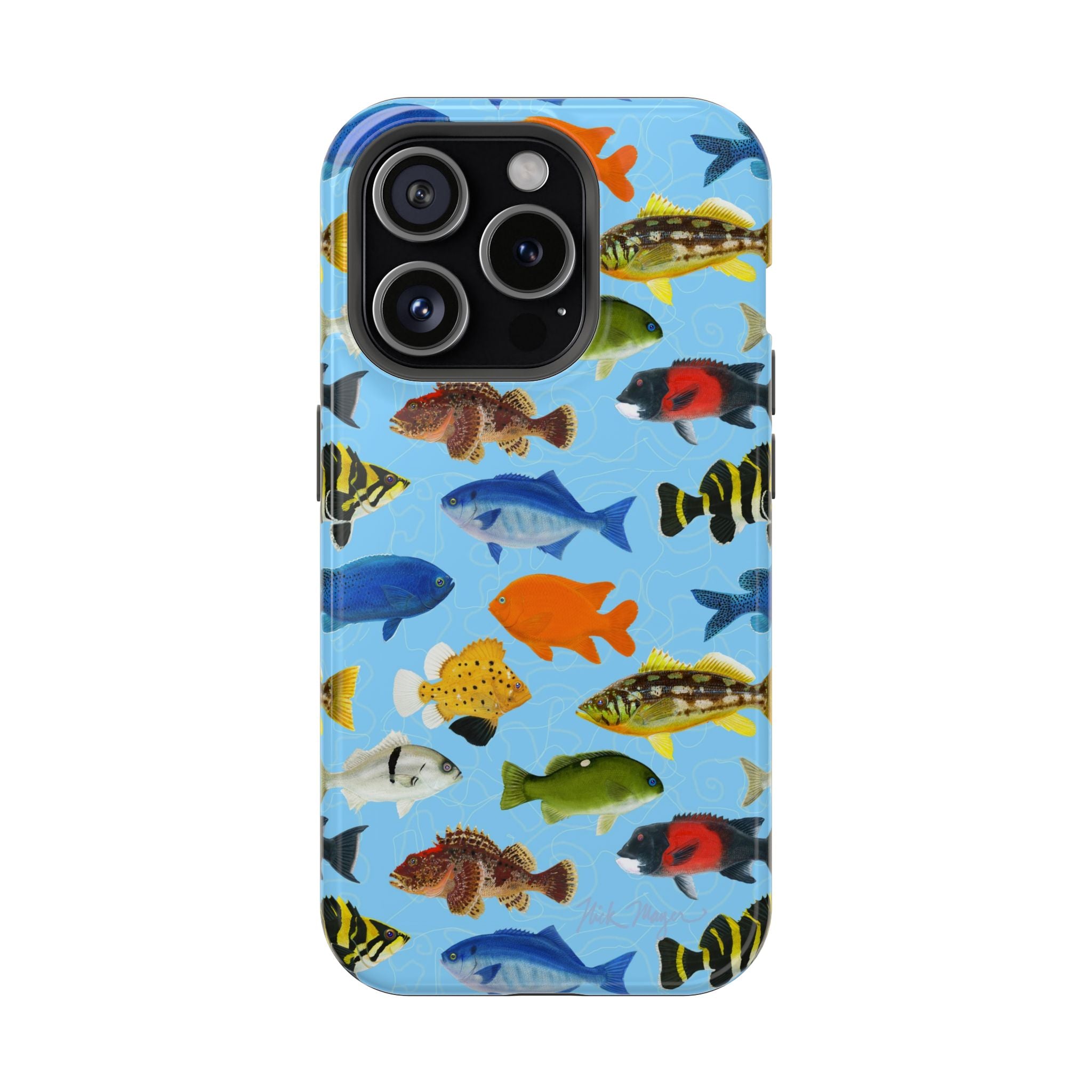 NEW California Fish Blue MagSafe iPhone Case