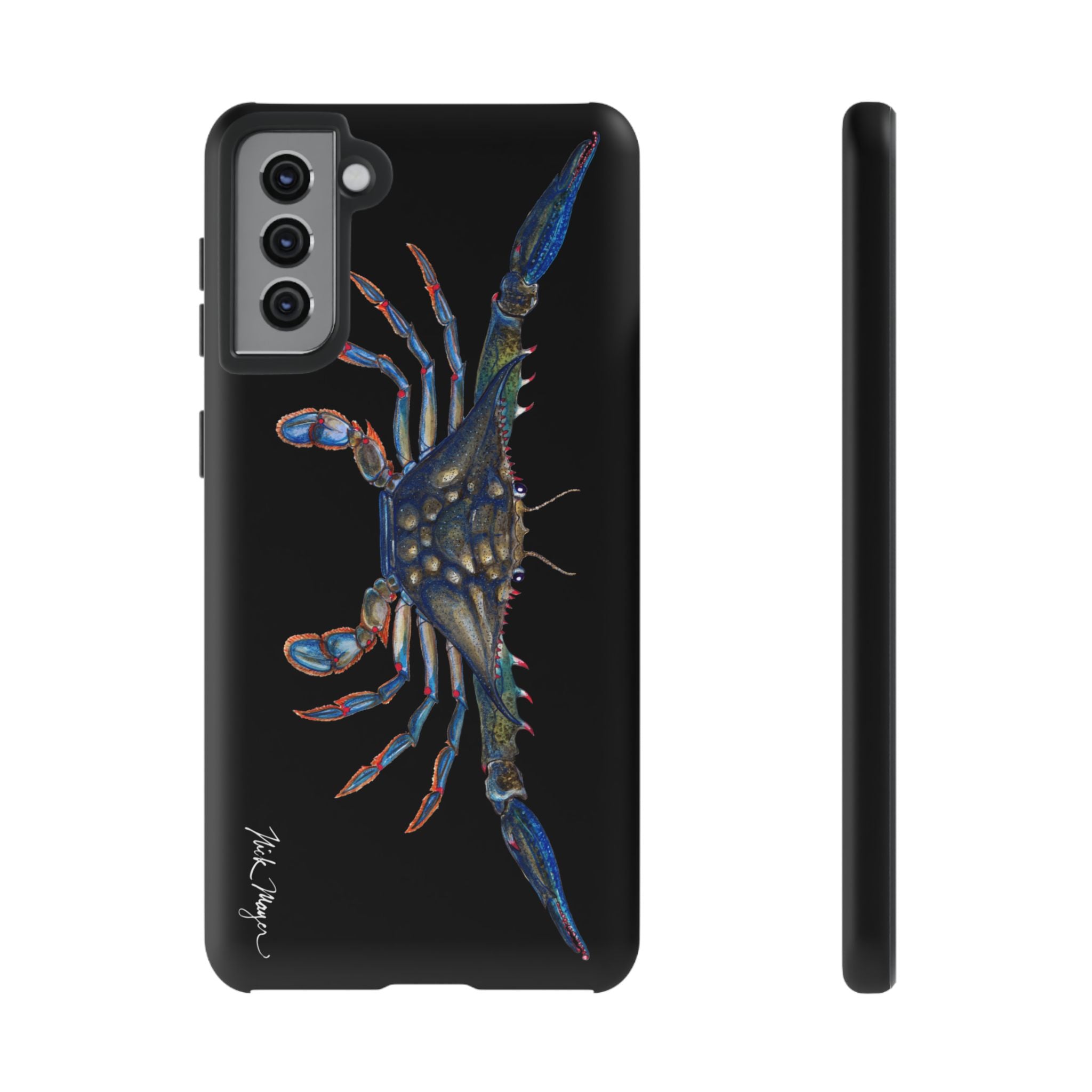 Blue Crab Black Phone Case (Samsung)