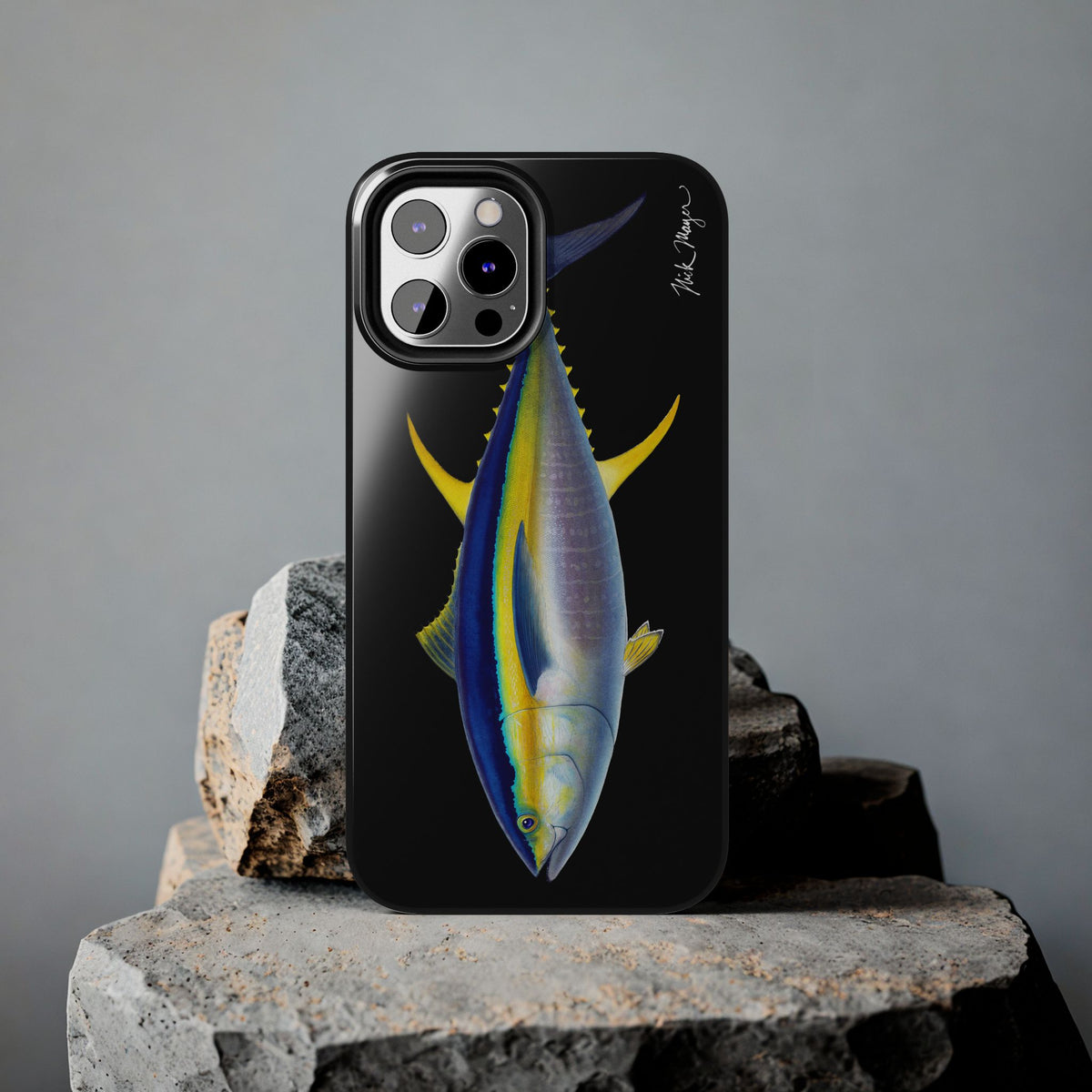 Yellowfin Tuna Black Phone Case (iPhone) Printify