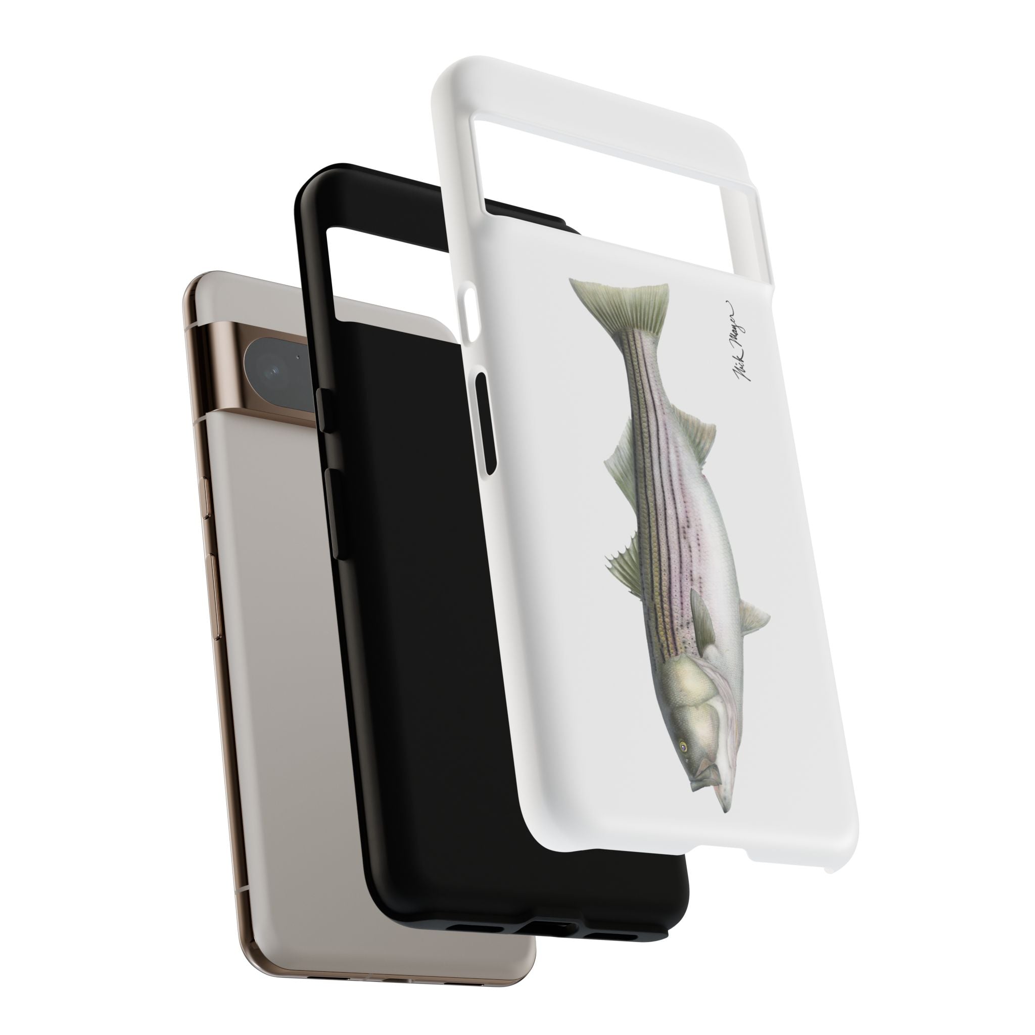 30 lb Striper White Phone Case (Samsung) Printify