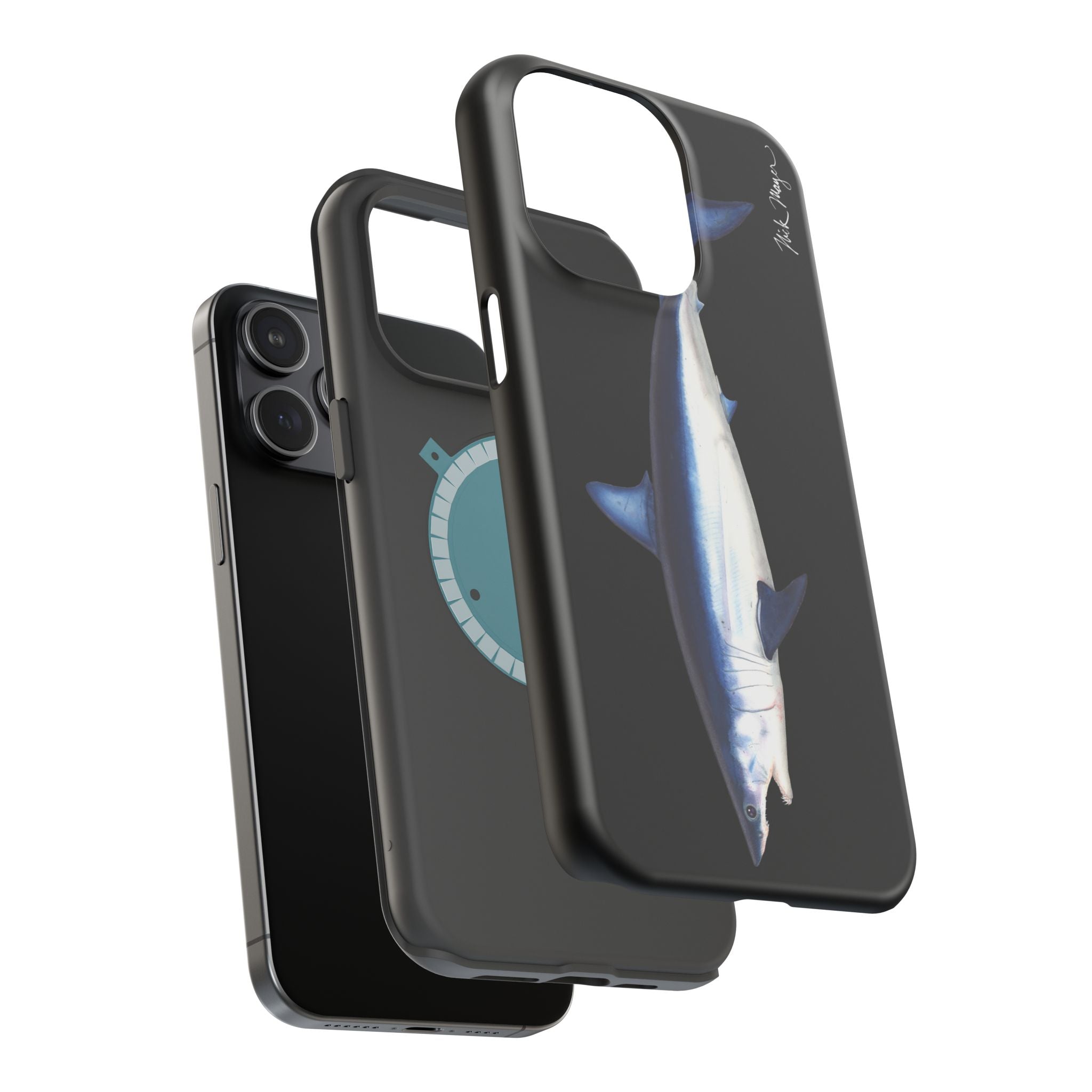 Mako Shark MagSafe Black iPhone Case