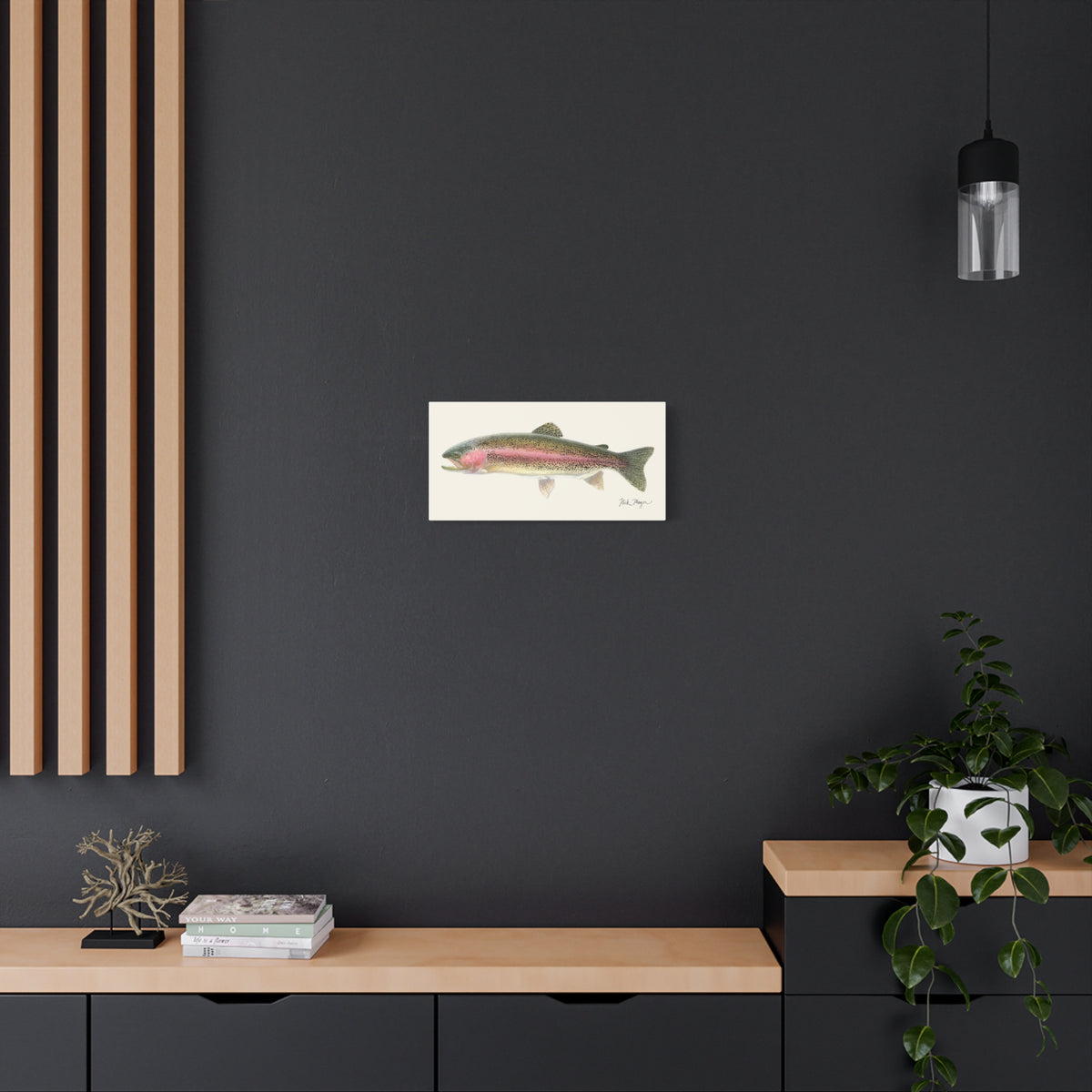 Rainbow Trout Canvas Print Printify