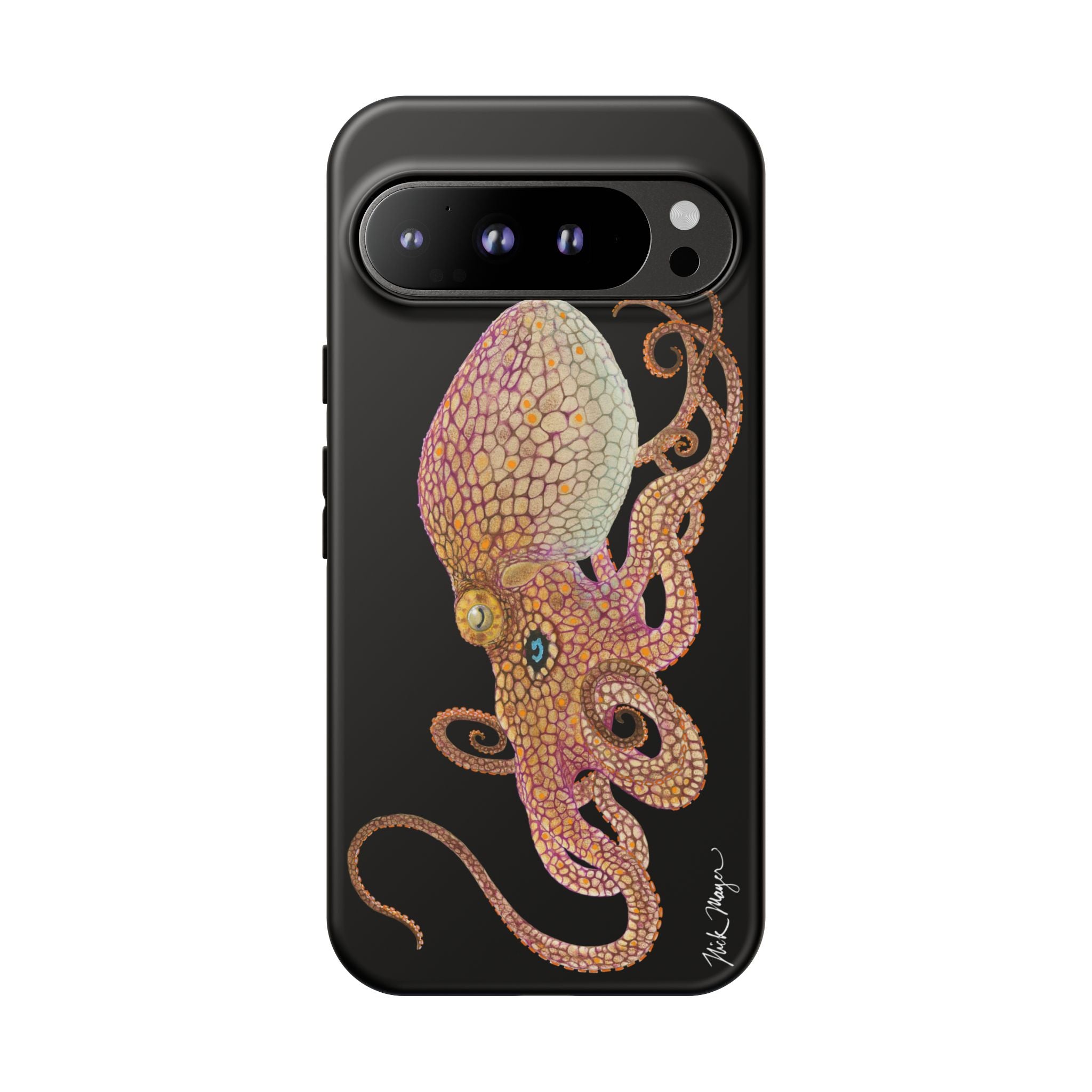 Two Spot Octopus Black Phone Case (Samsung)