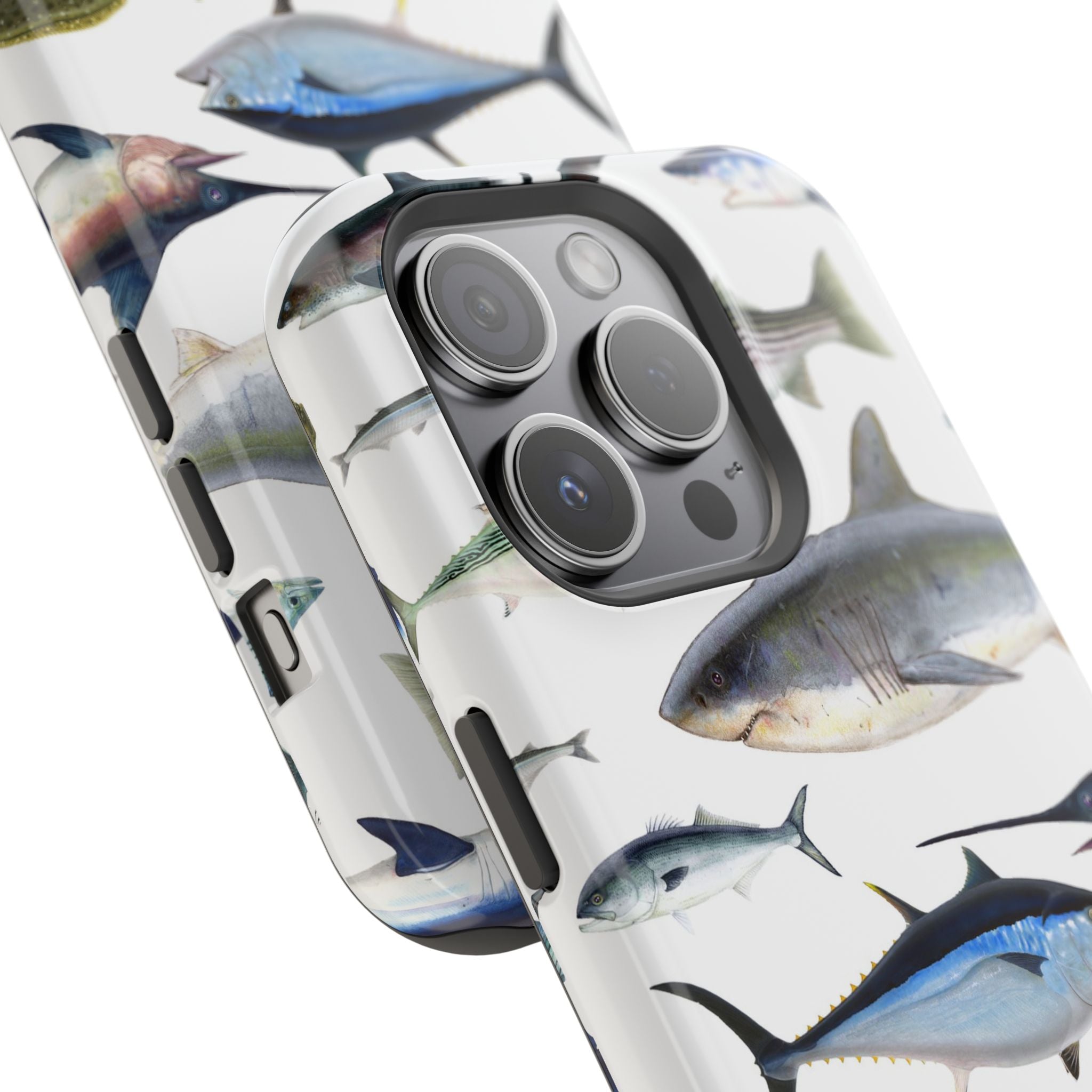 New England Fish White MagSafe iPhone Case