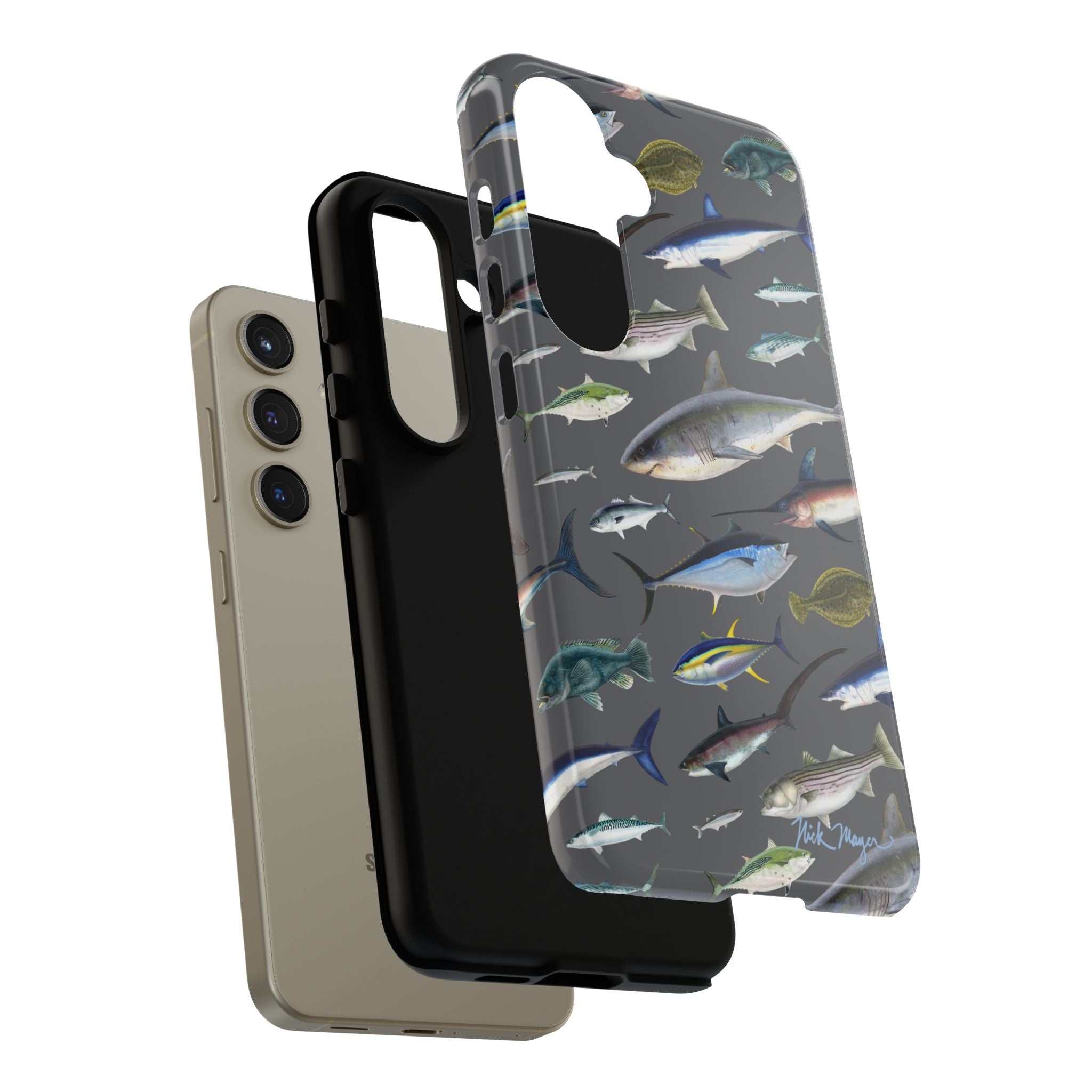 New England Offshore Fish Grey Phone Case, NEW!  (Samsung)