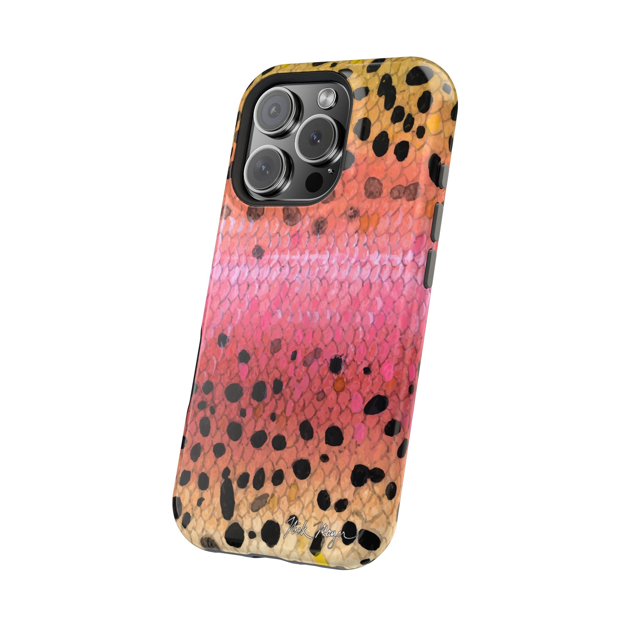 Rainbow Trout Skin MagSafe iPhone Case