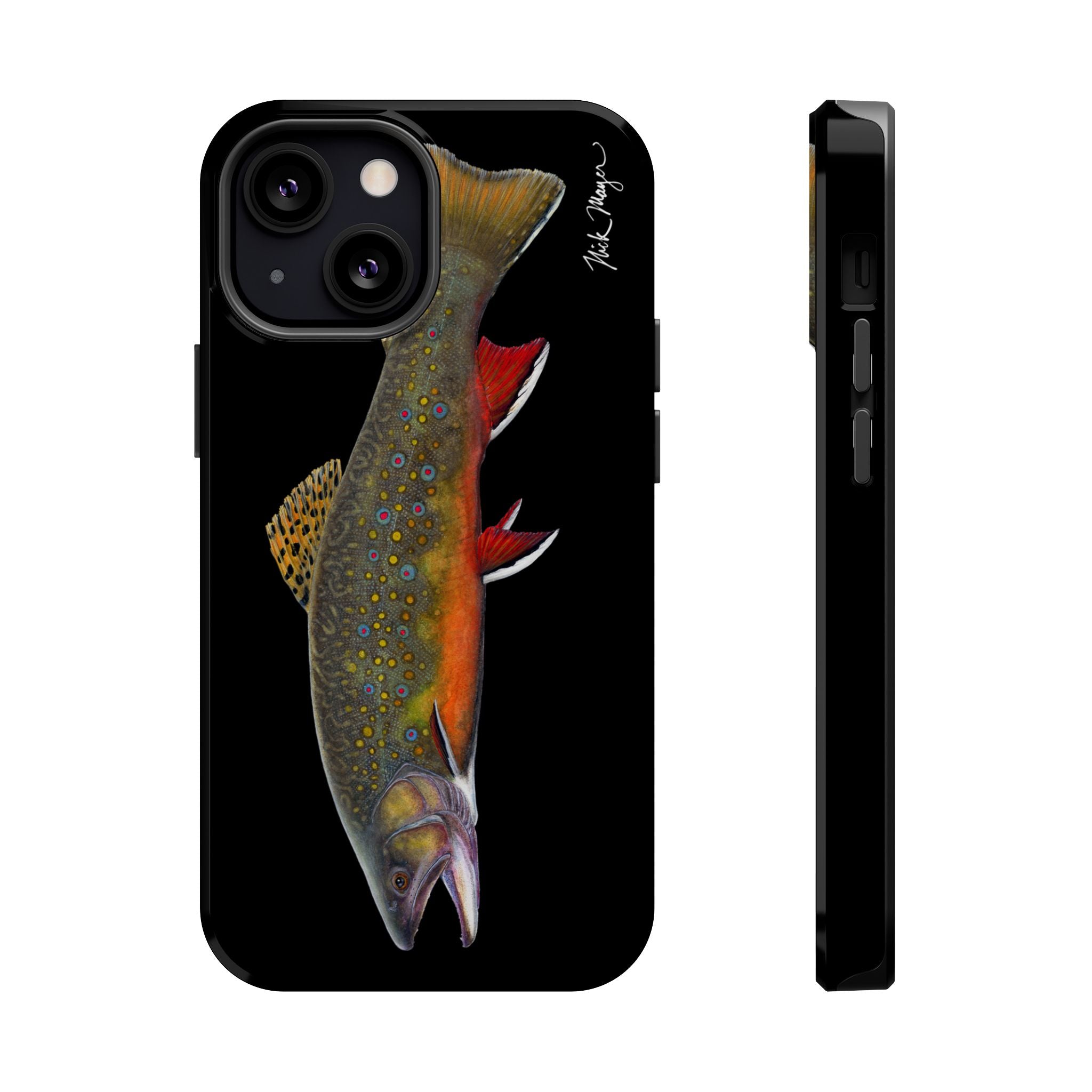 Brook Trout MagSafe Black iPhone Case