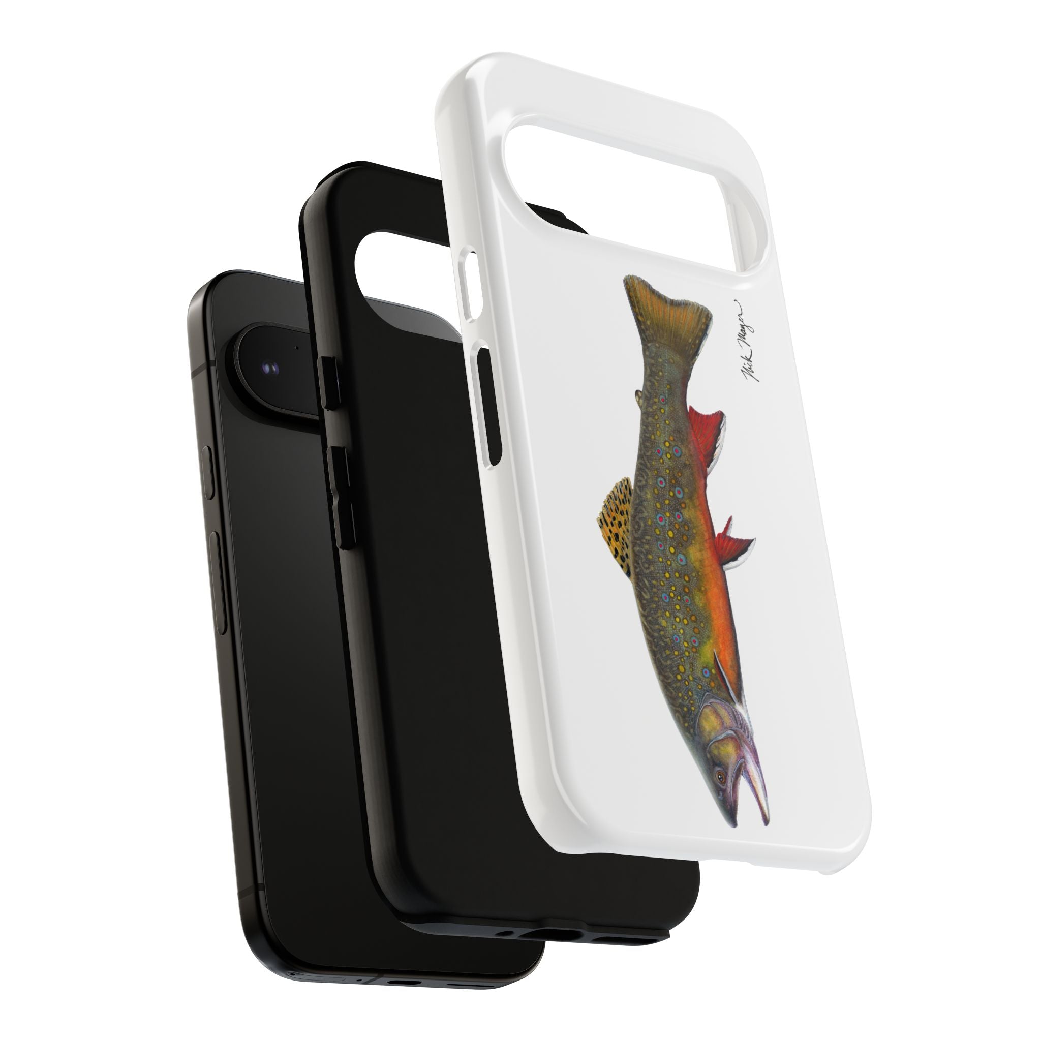 Brook Trout White Phone Case (Samsung)