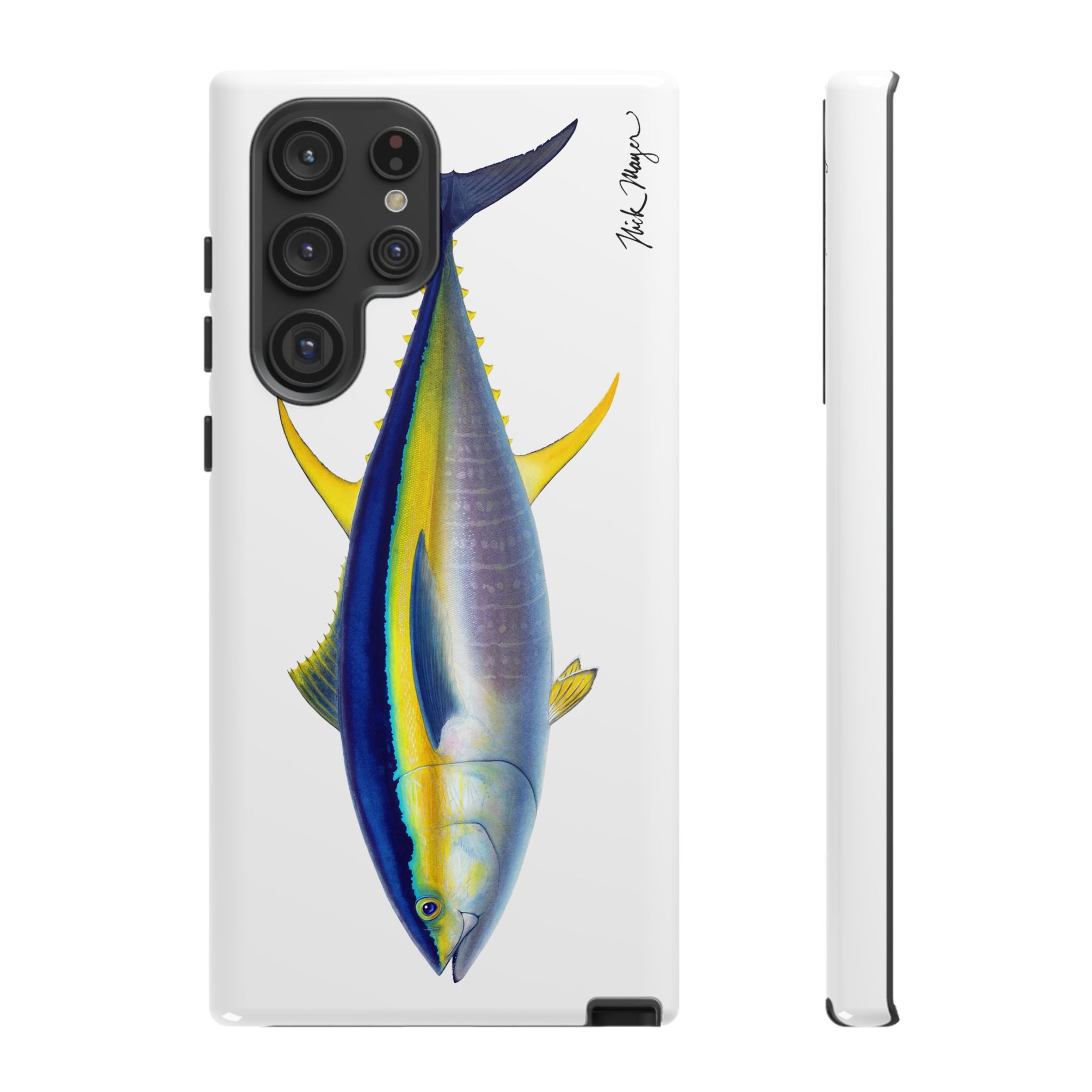 Yellowfin Tuna White Phone Case (Samsung) Printify