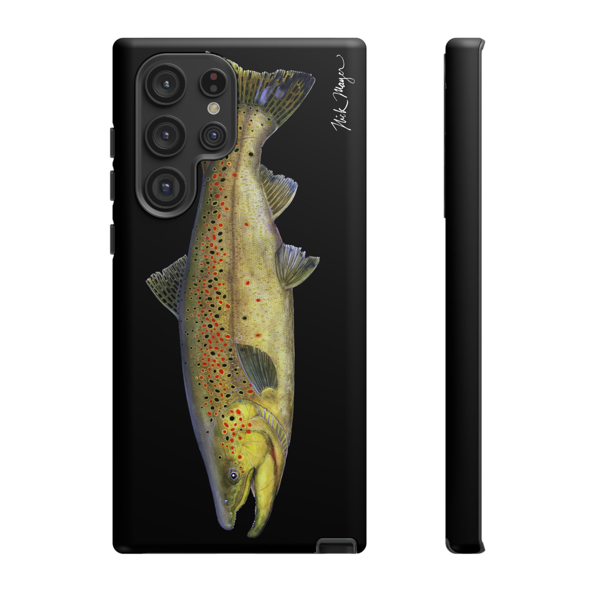Brown Trout Black Phone Case (Samsung)
