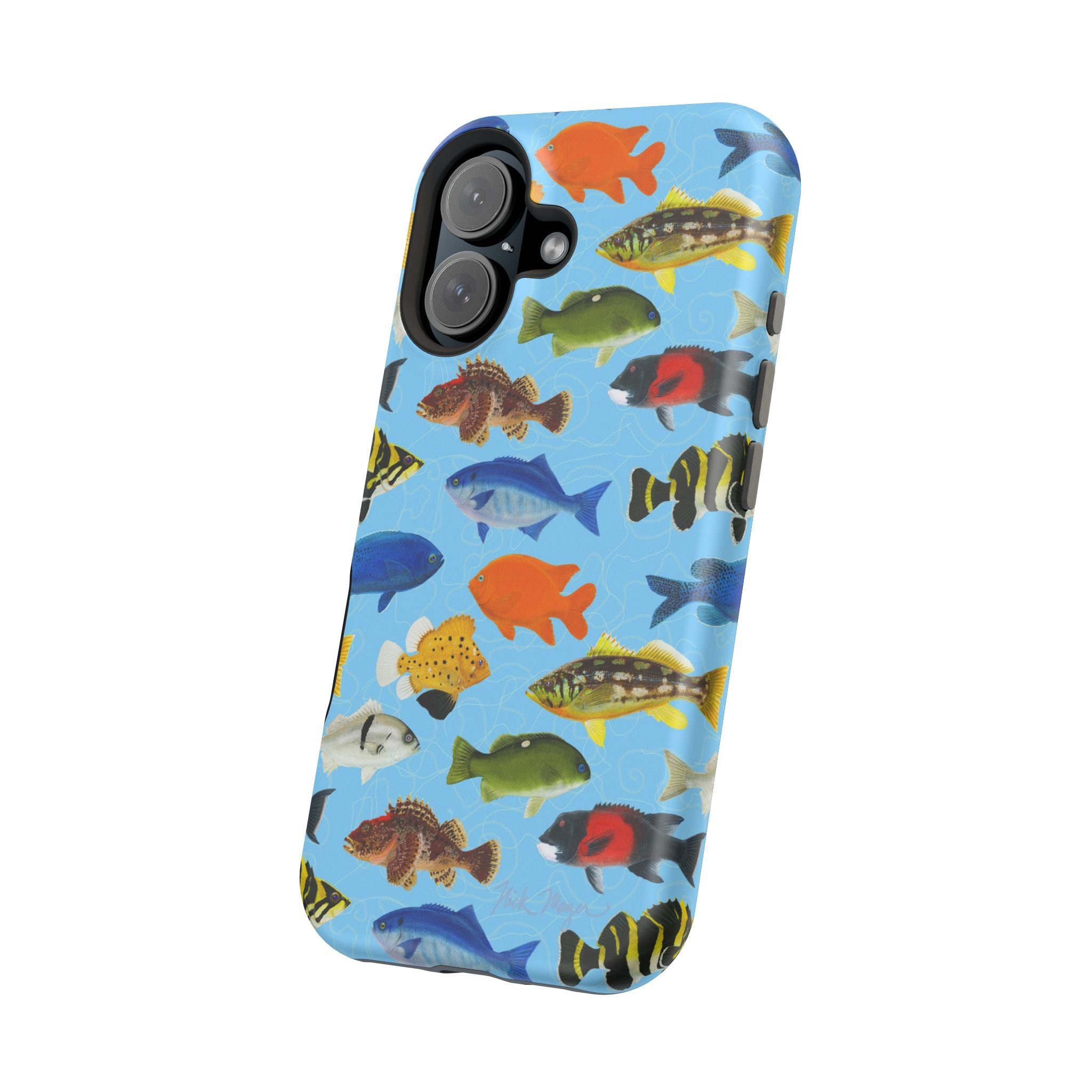 NEW California Fish Blue MagSafe iPhone Case