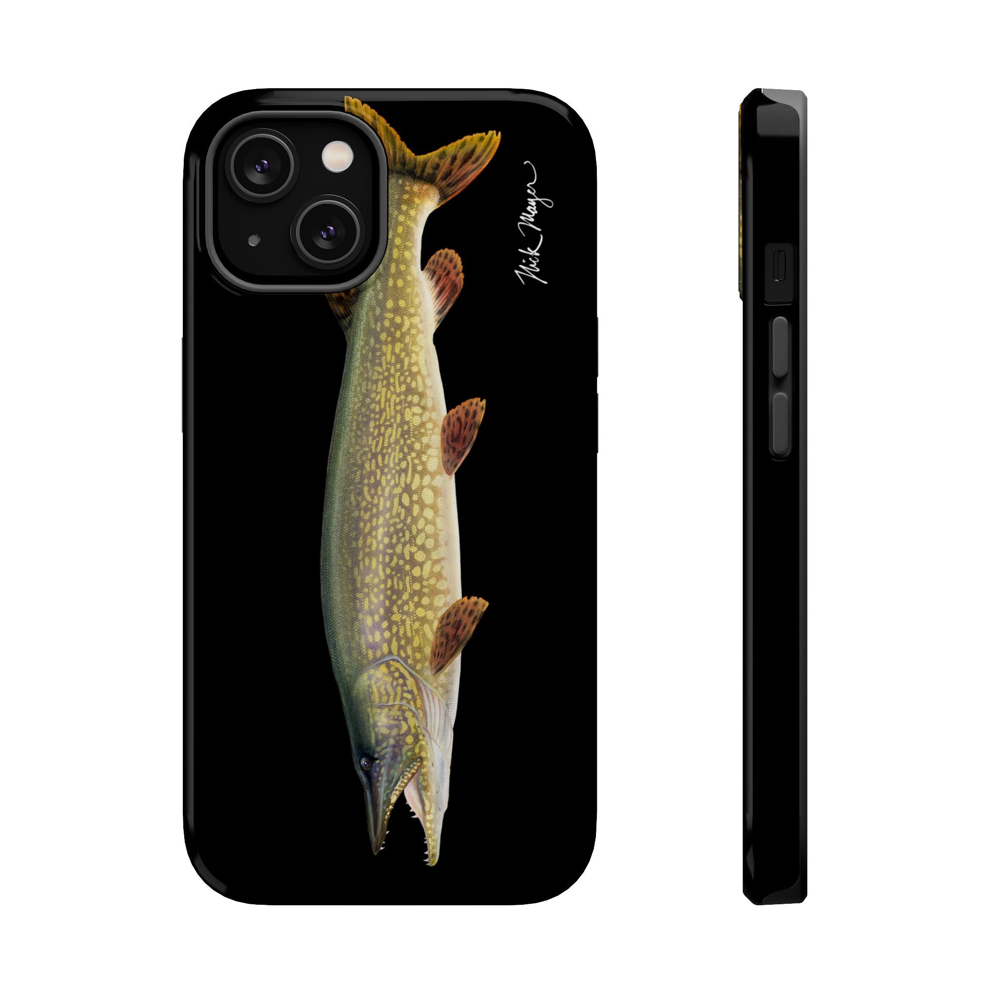 Northern Pike MagSafe Black iPhone Case Printify