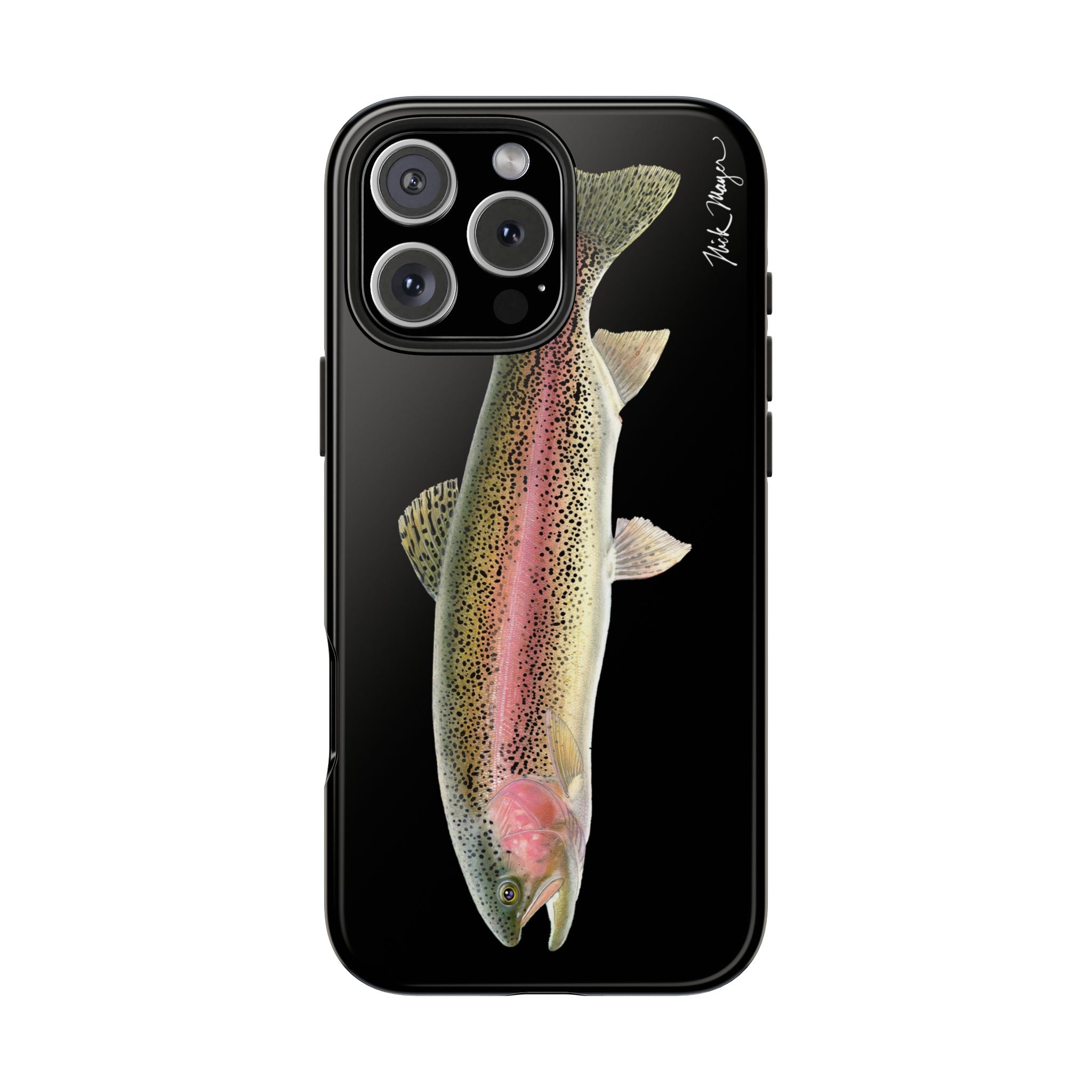 Rainbow Trout Black Phone Case (iPhone)
