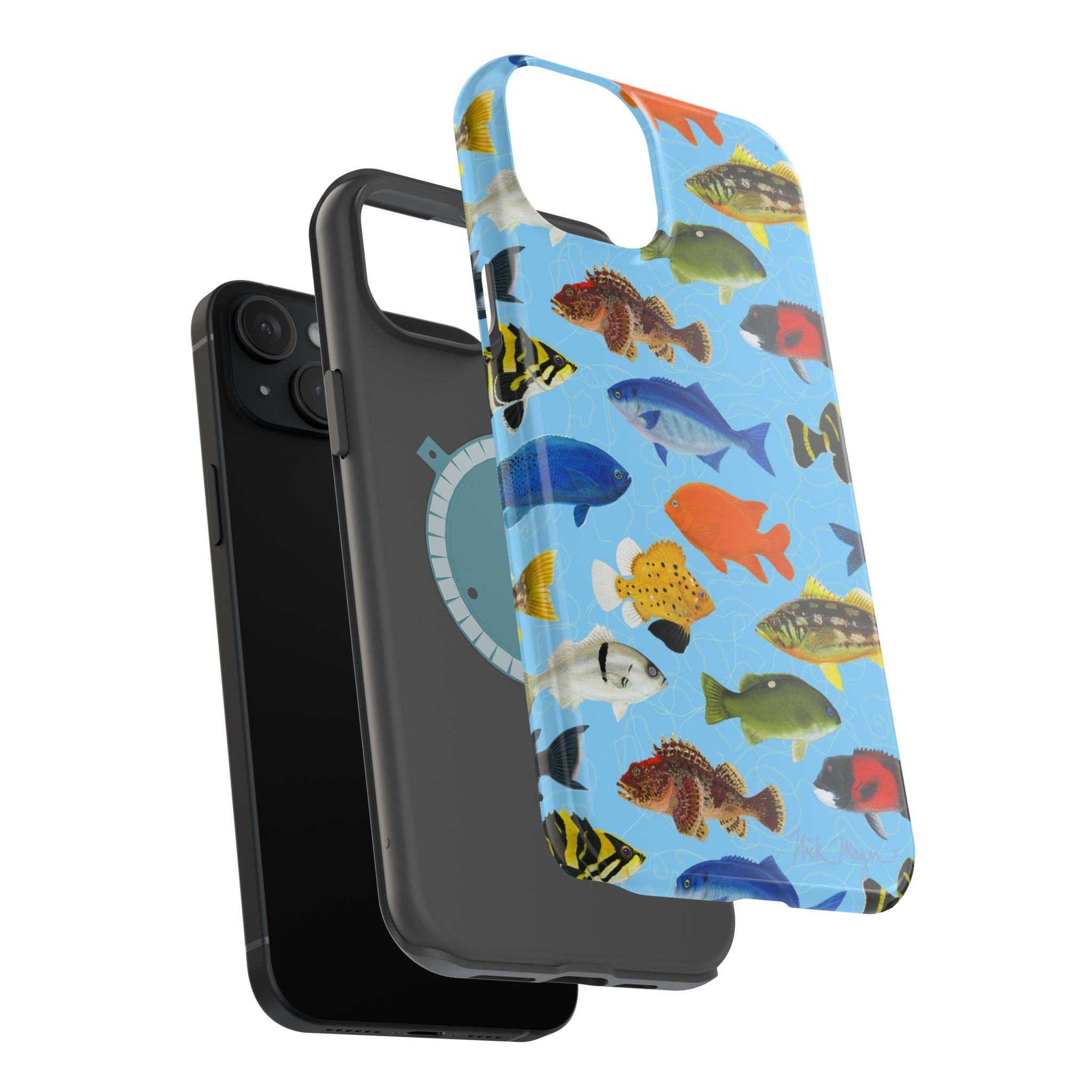 California Fish Blue MagSafe iPhone Case