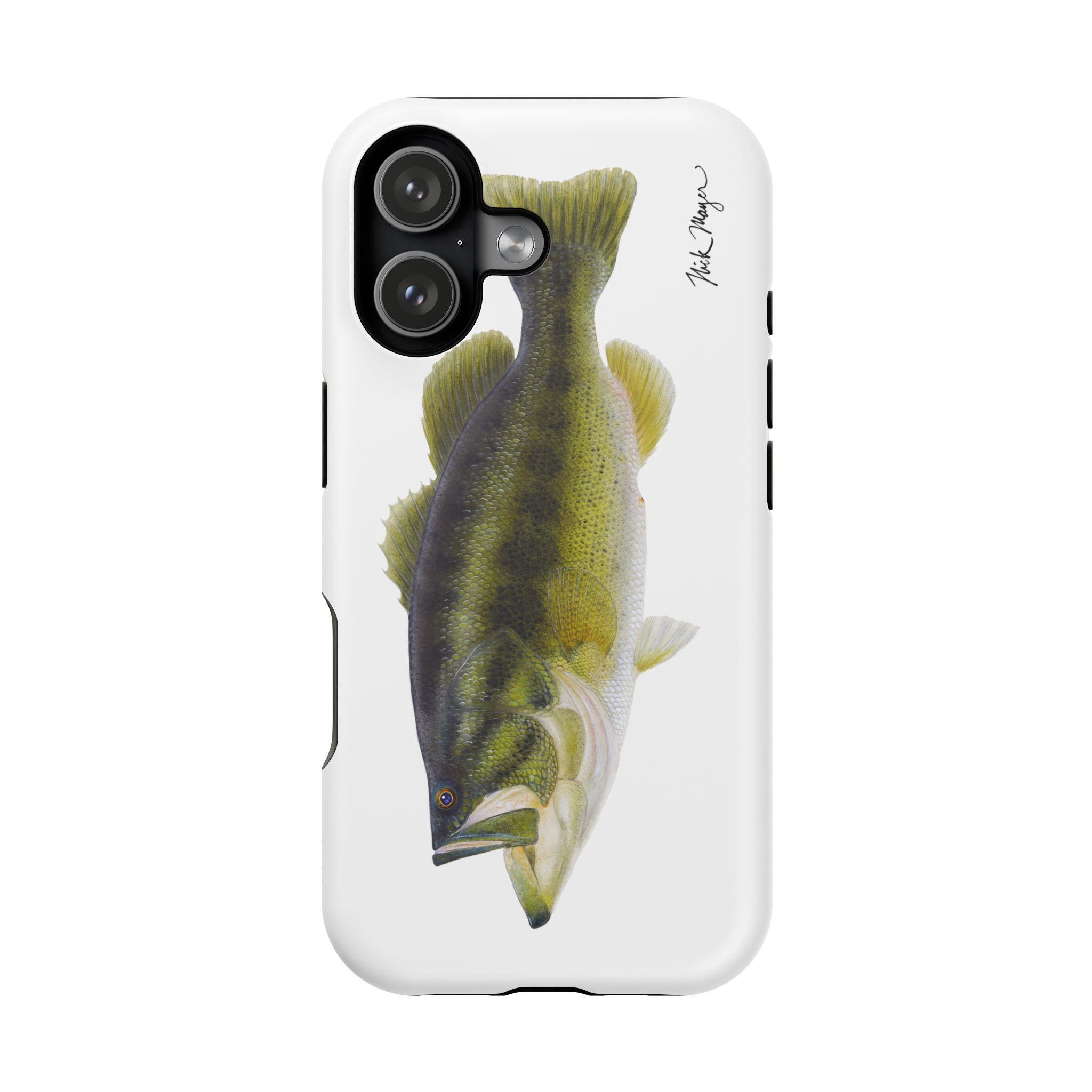 Largemouth Bass MagSafe White iPhone Case