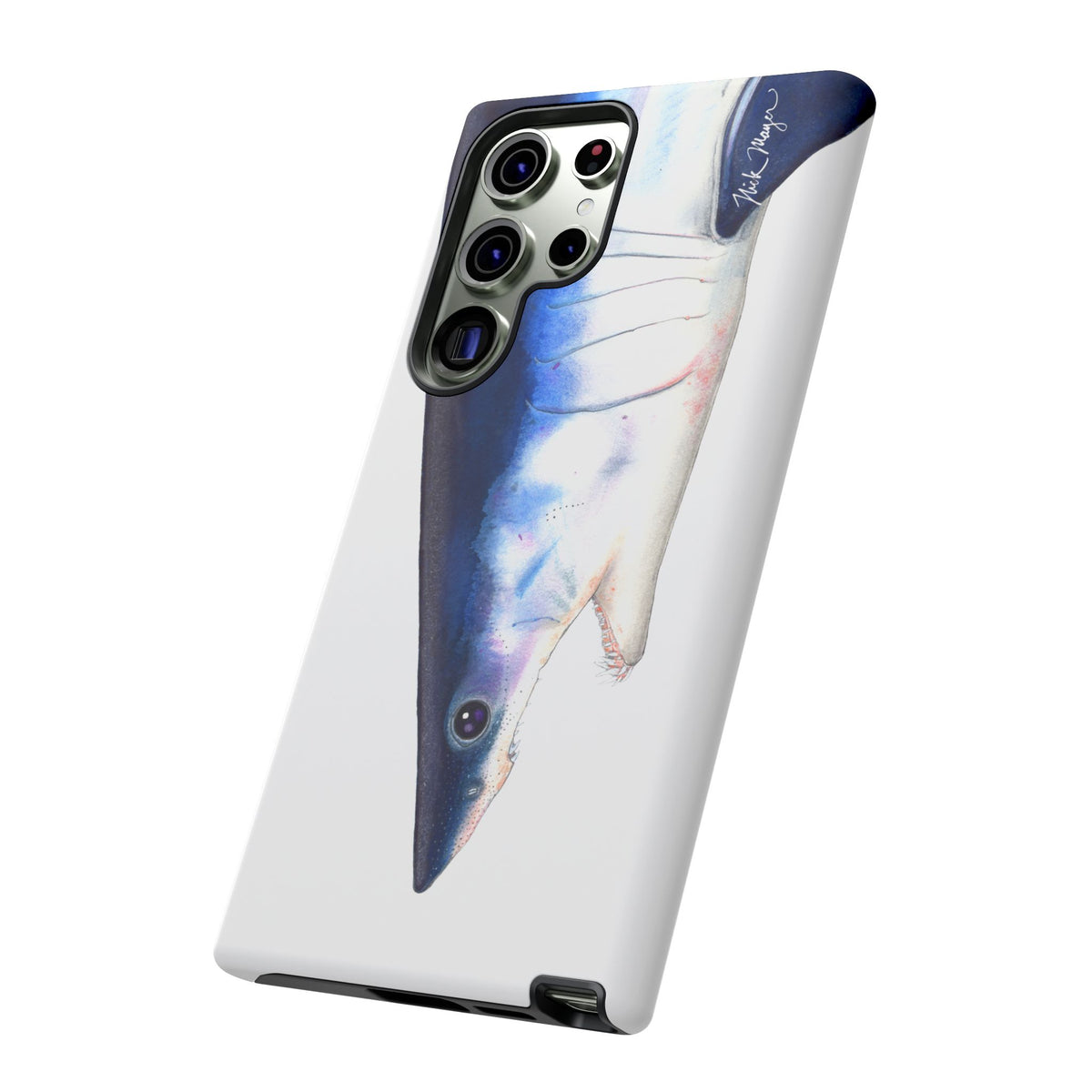 Mako Shark Face White Phone Case (Samsung) Printify